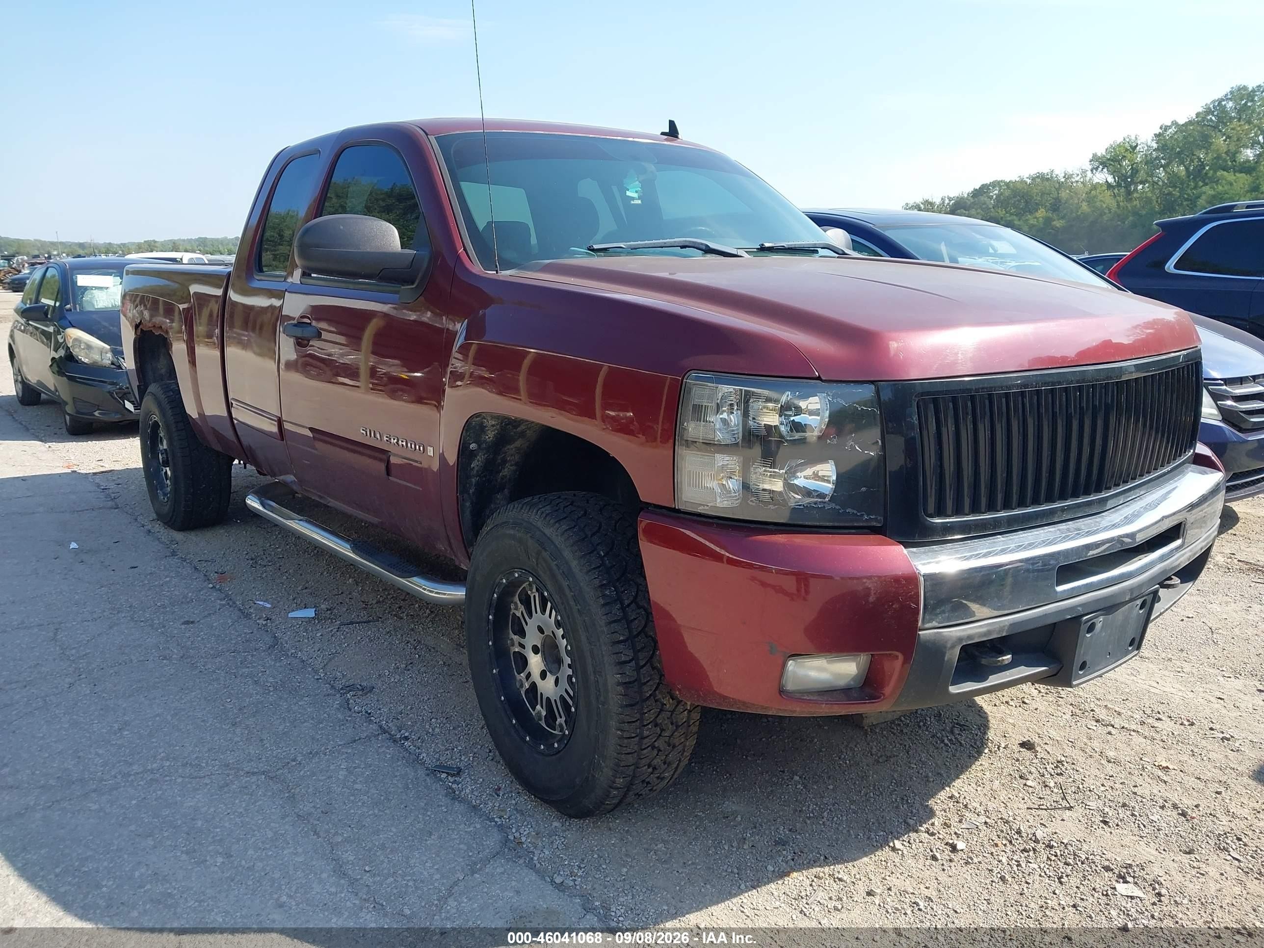 2009 Chevrolet Silverado 1500 Lt Burgundy vin: 1GCEK29079Z177412