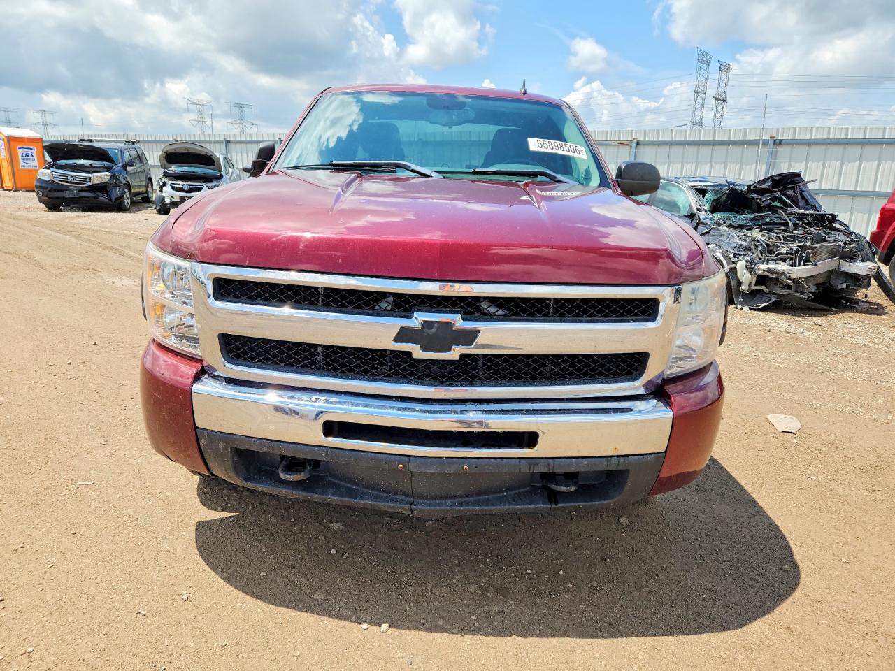 2009 Chevrolet Silverado K1500 Lt Maroon vin: 1GCEK29079Z195554