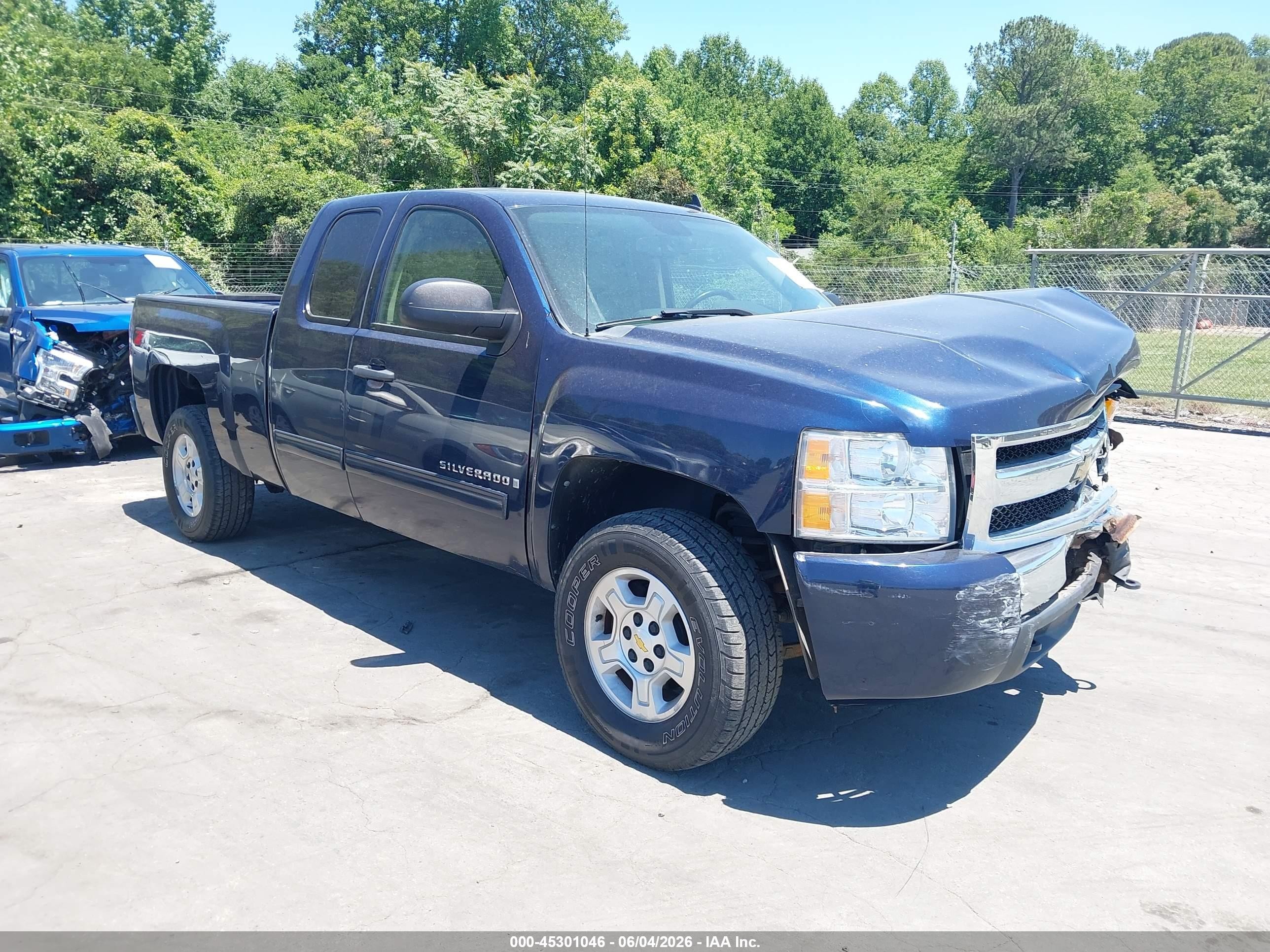 2009 Chevrolet Silverado 1500 Lt Dark Blue vin: 1GCEK29079Z274951