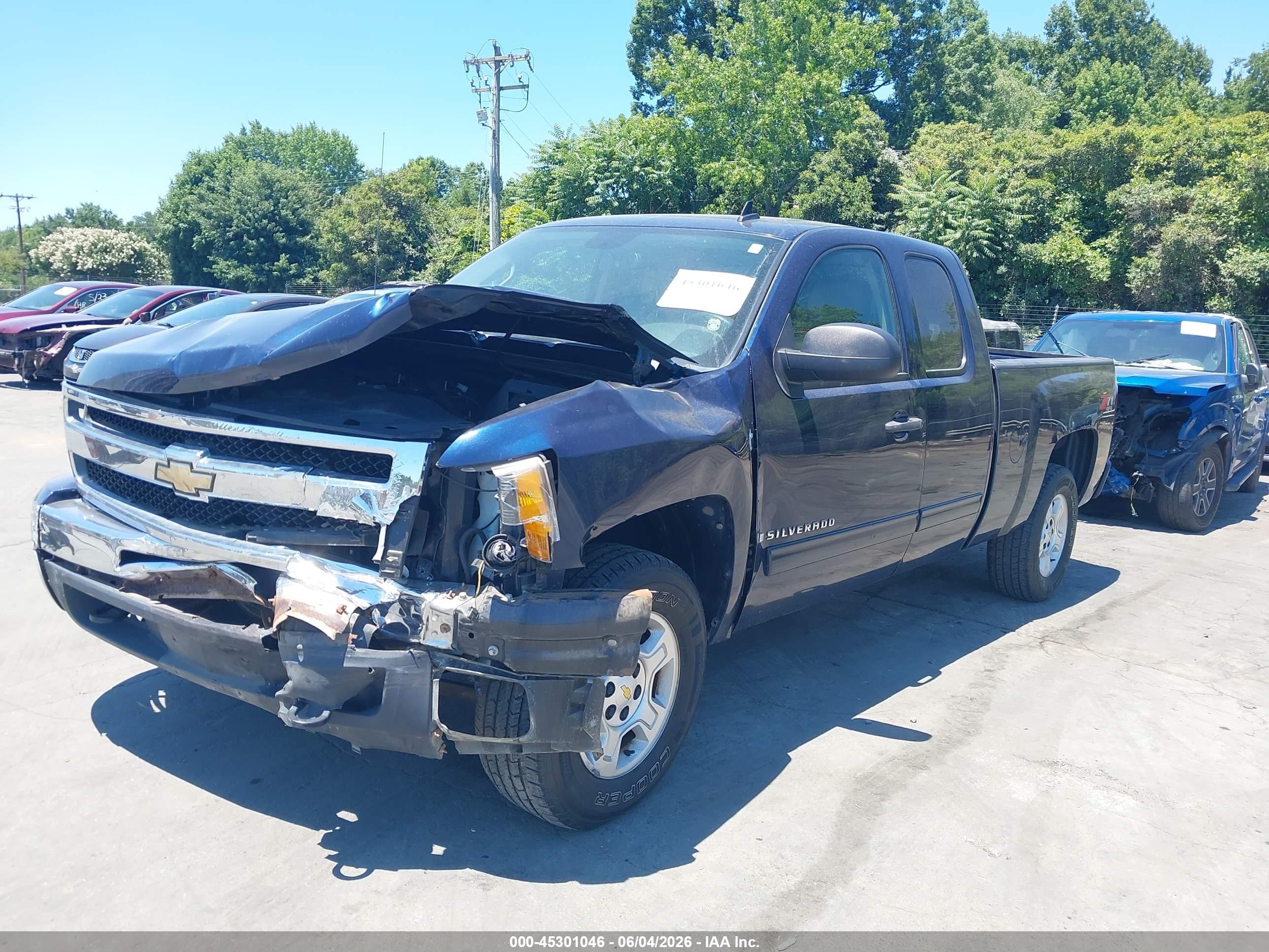 2009 Chevrolet Silverado 1500 Lt Dark Blue vin: 1GCEK29079Z274951
