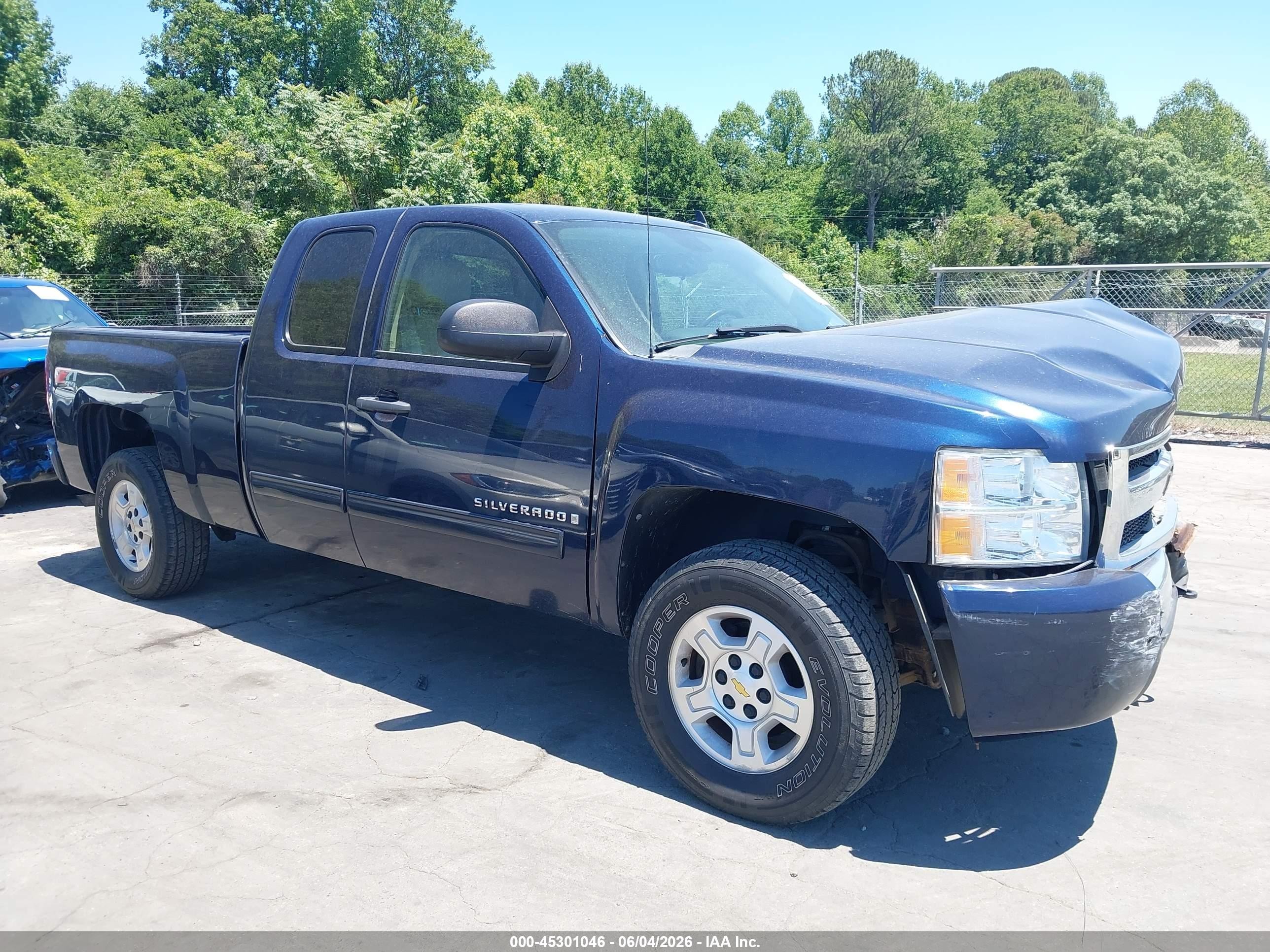 2009 Chevrolet Silverado 1500 Lt Dark Blue vin: 1GCEK29079Z274951
