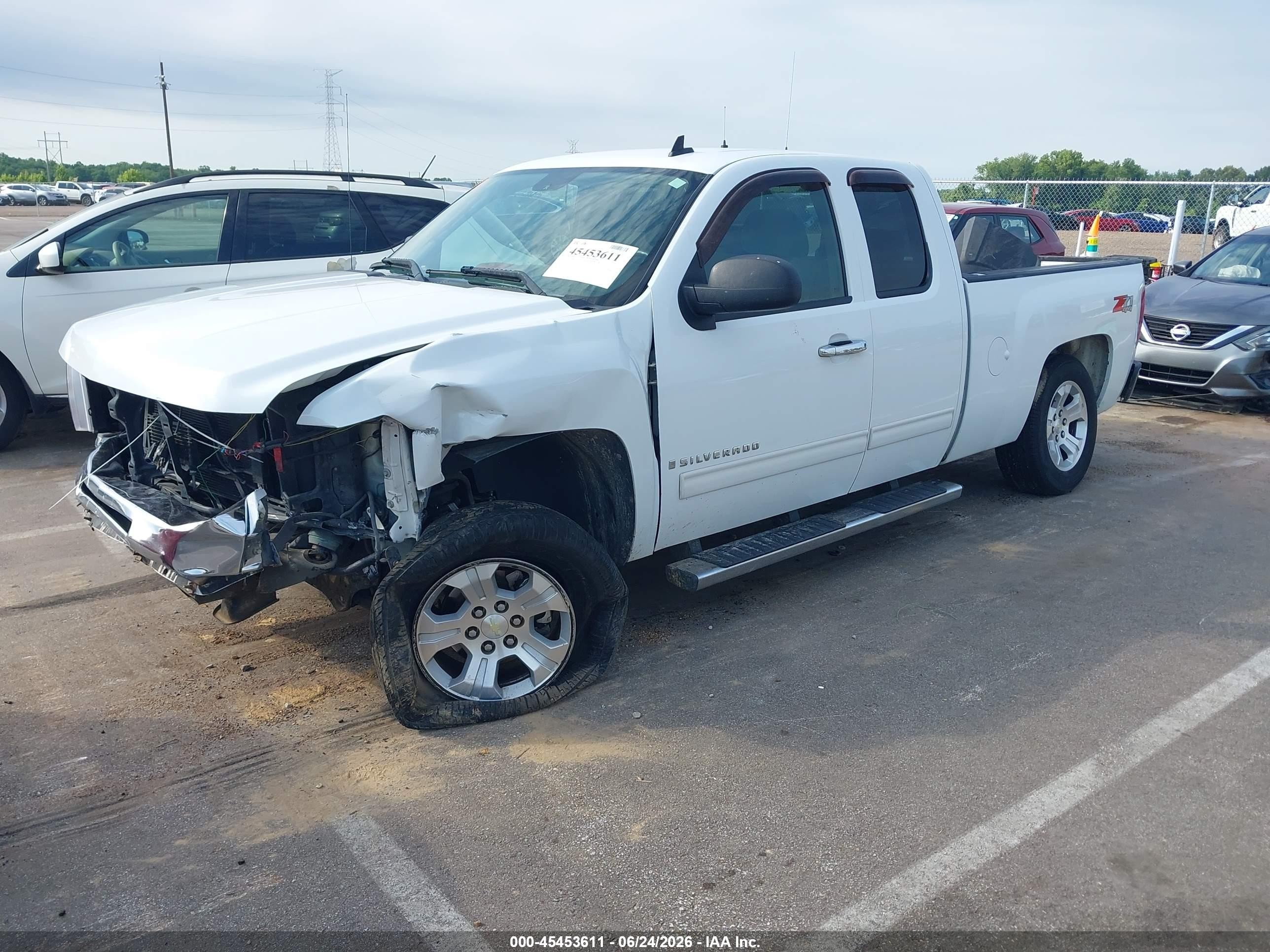 2009 Chevrolet Silverado 1500 Lt White vin: 1GCEK29089Z174941