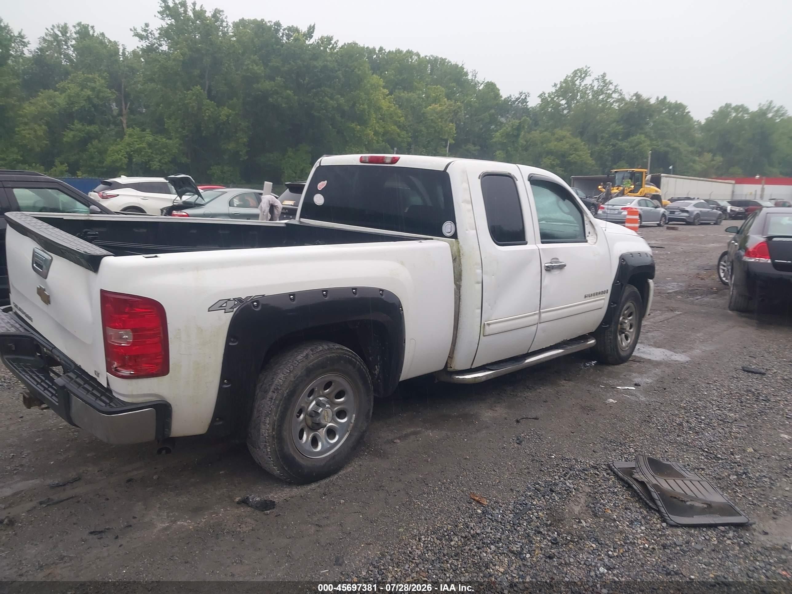 2009 Chevrolet Silverado 1500 Lt White vin: 1GCEK29C79Z226148