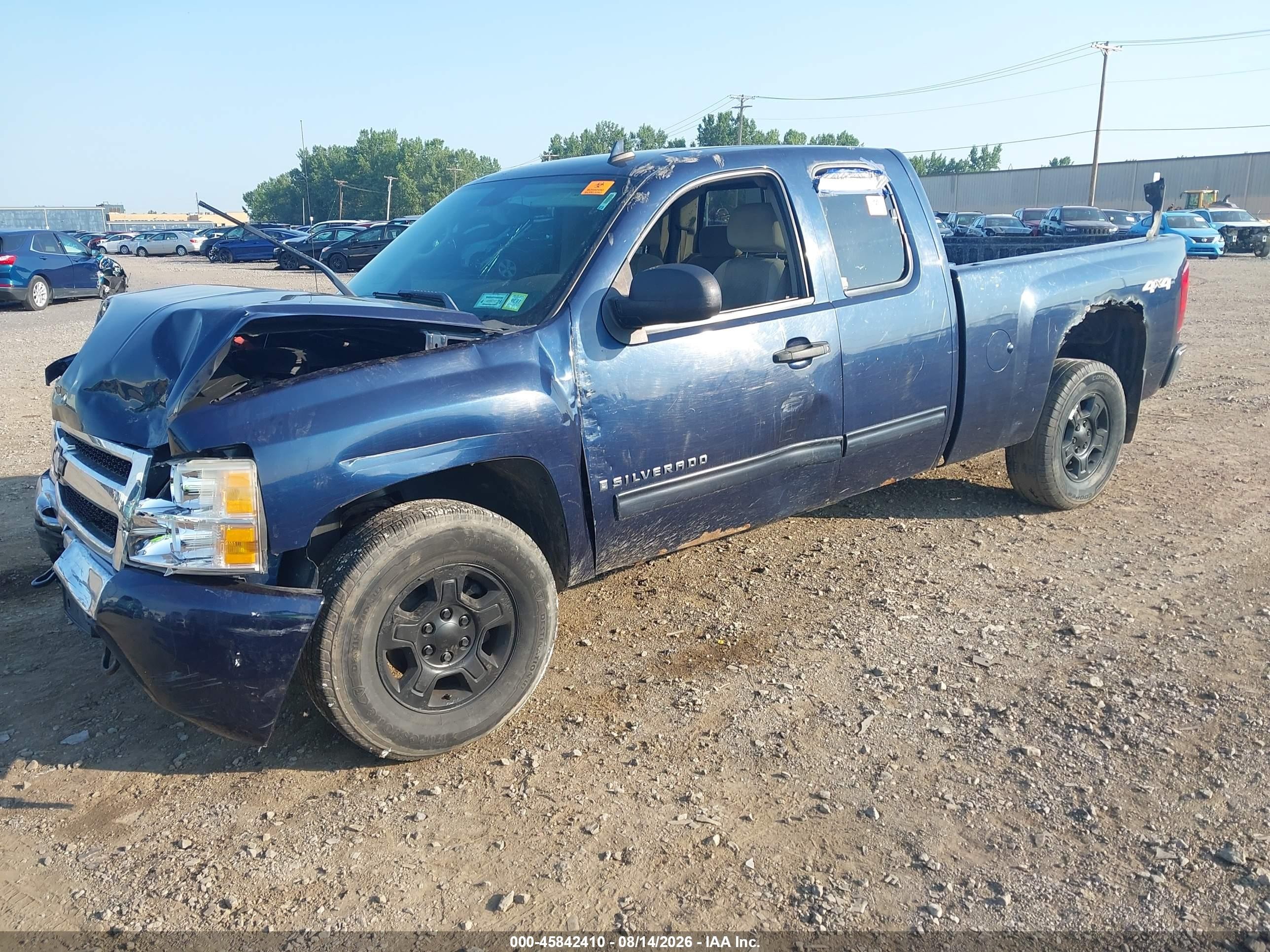 2009 Chevrolet Silverado 1500 Lt Синий vin: 1GCEK29J19Z137609