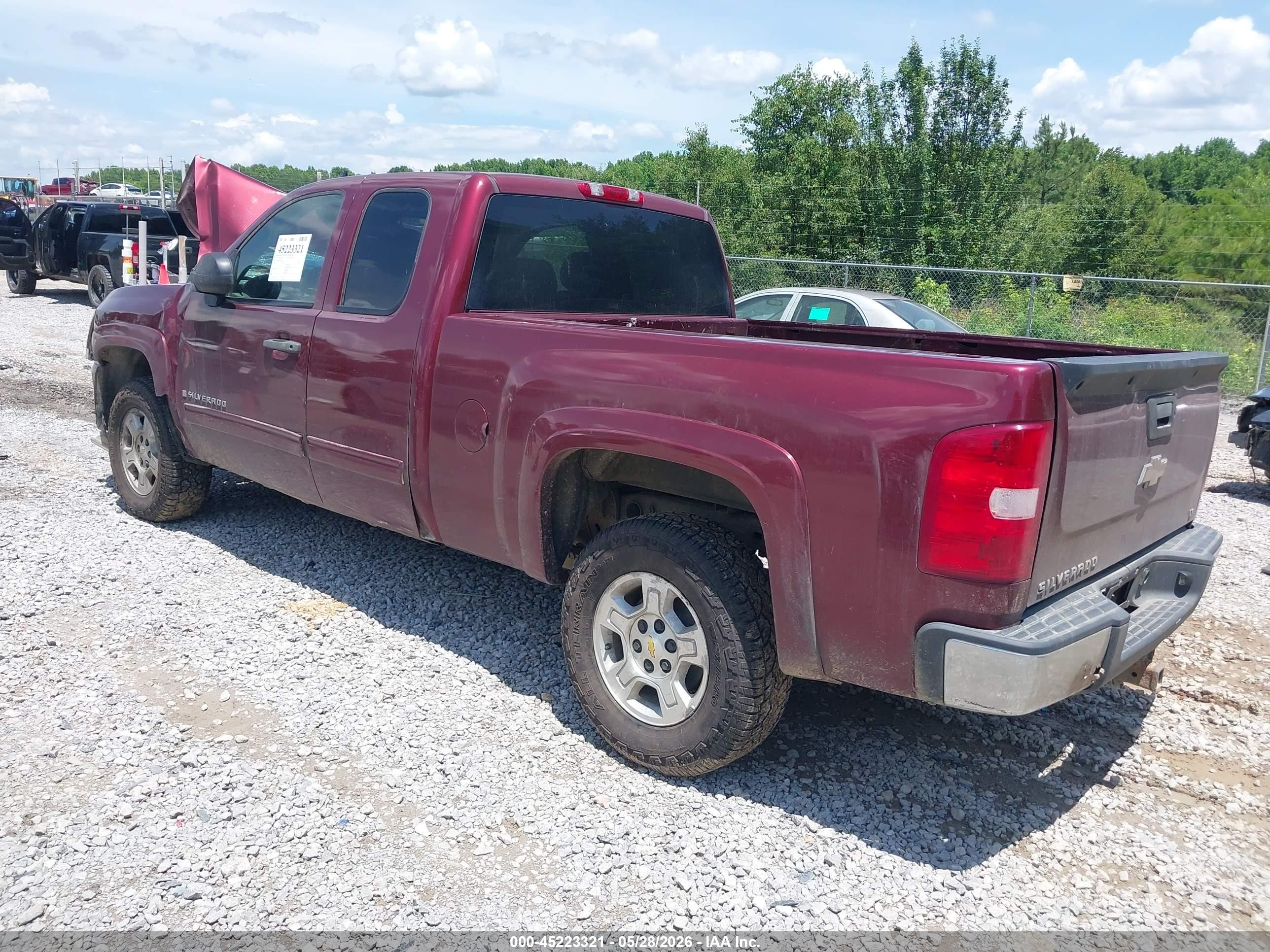 2009 Chevrolet Silverado 1500 Lt Red vin: 1GCEK29J49Z134865