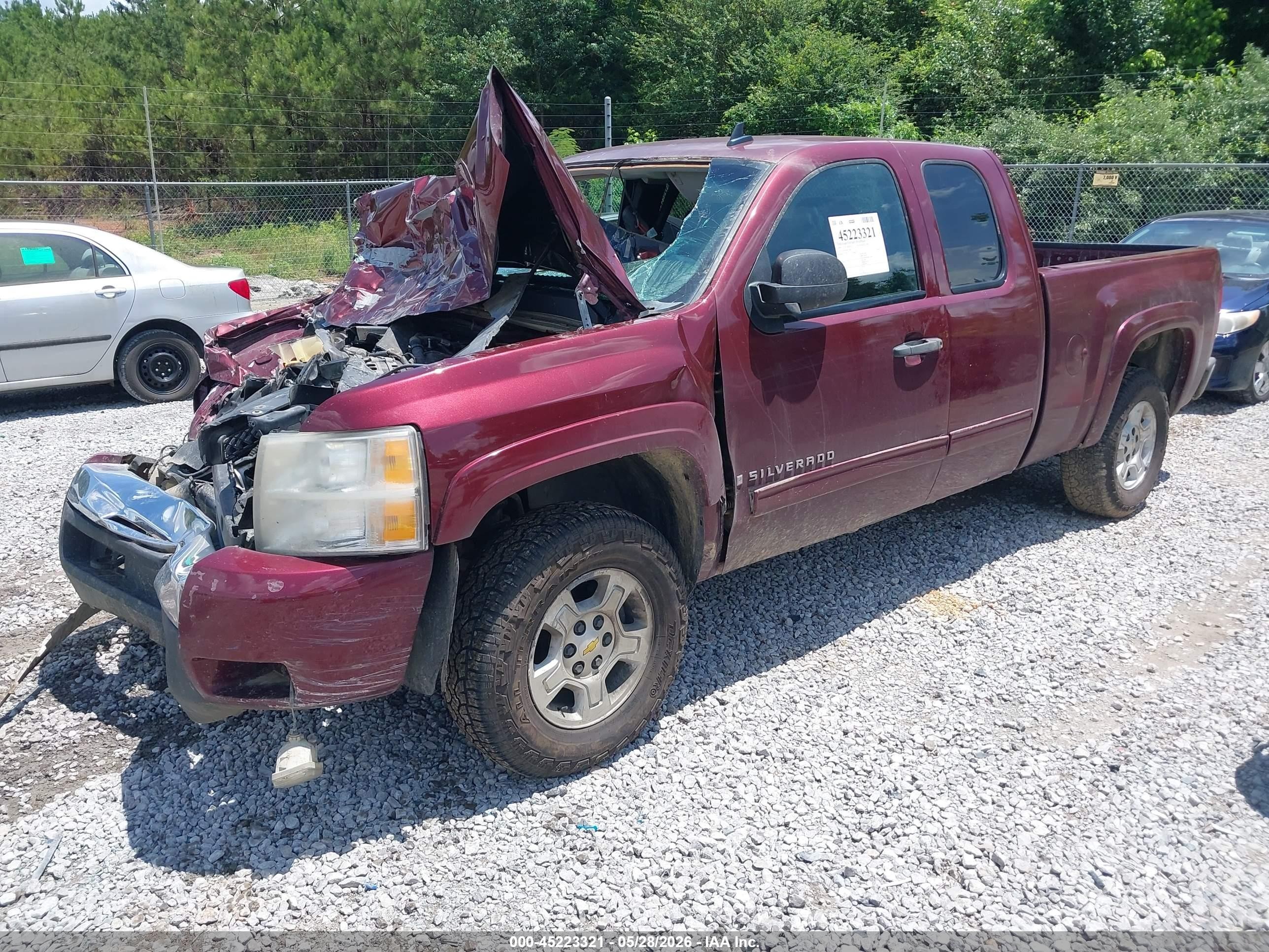 2009 Chevrolet Silverado 1500 Lt Red vin: 1GCEK29J49Z134865