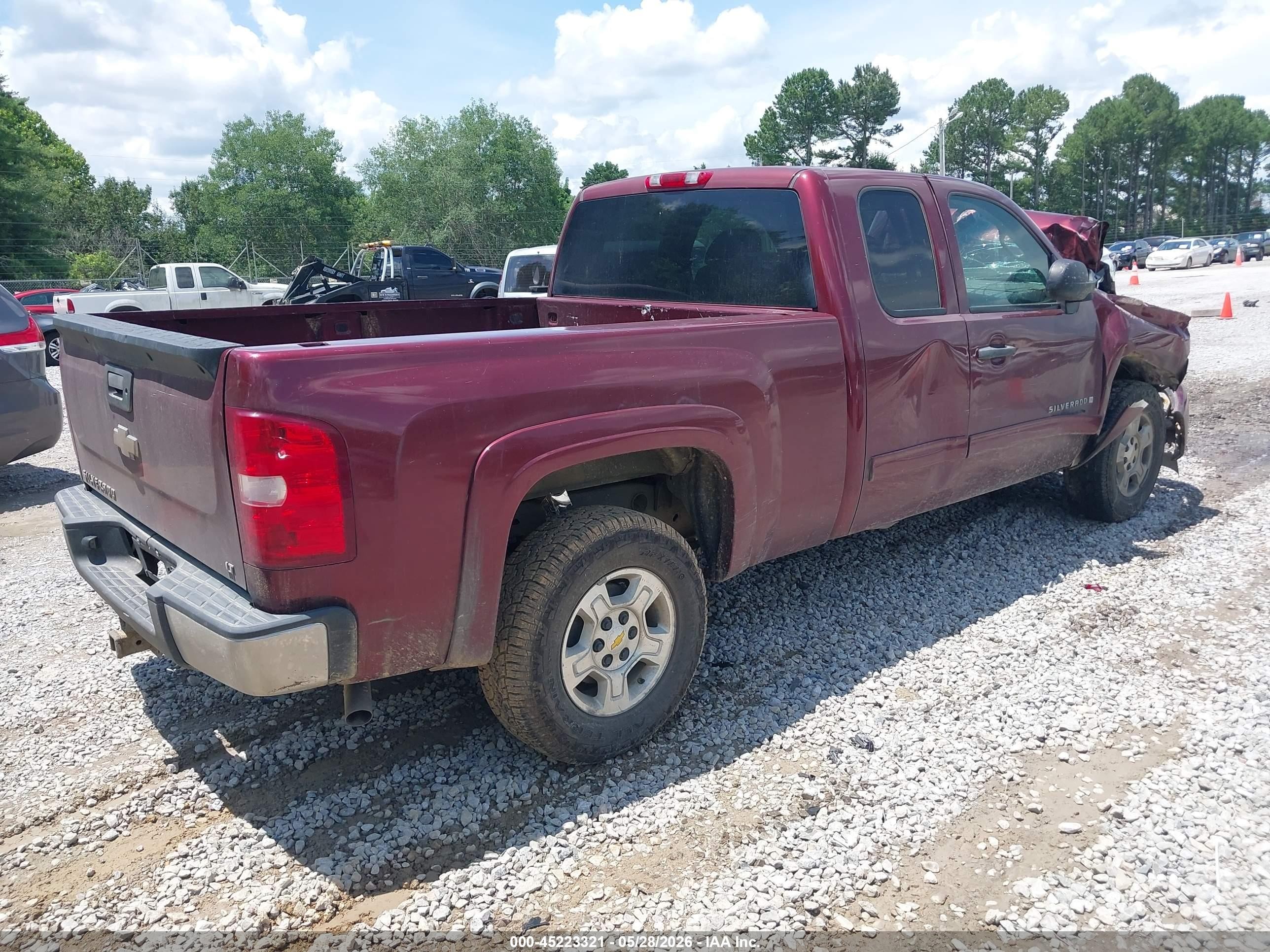 2009 Chevrolet Silverado 1500 Lt Red vin: 1GCEK29J49Z134865