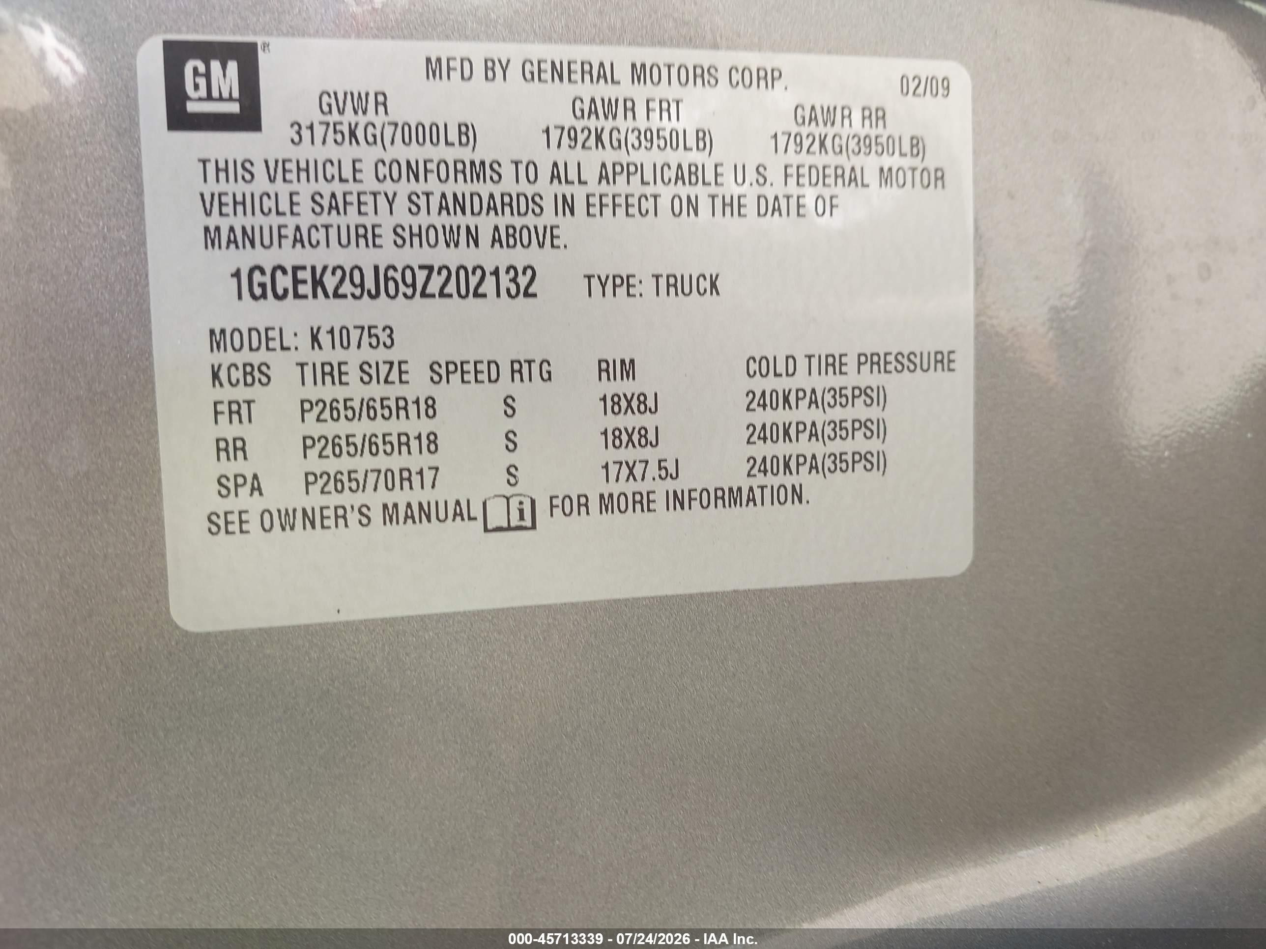 2009 Chevrolet Silverado 1500 Lt Gray vin: 1GCEK29J69Z202132