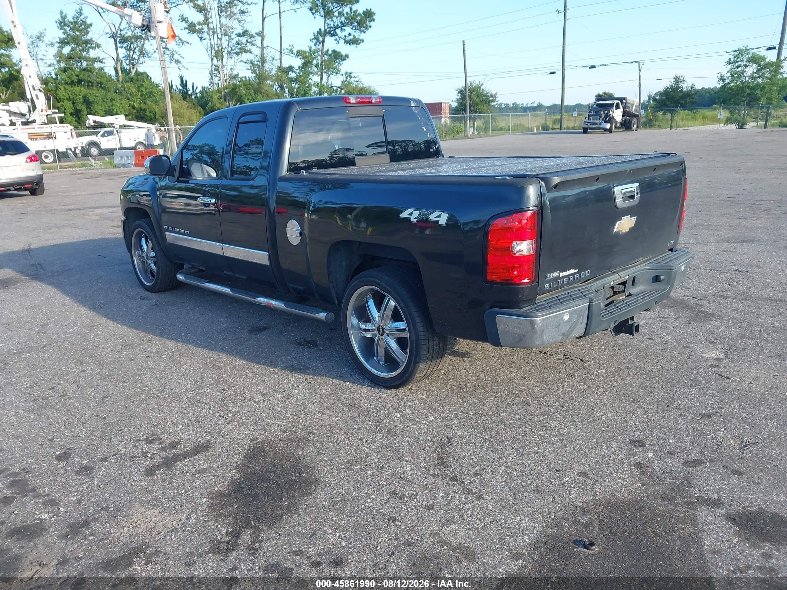 2009 Chevrolet Silverado 1500 Ltz Black vin: 1GCEK39019Z114263