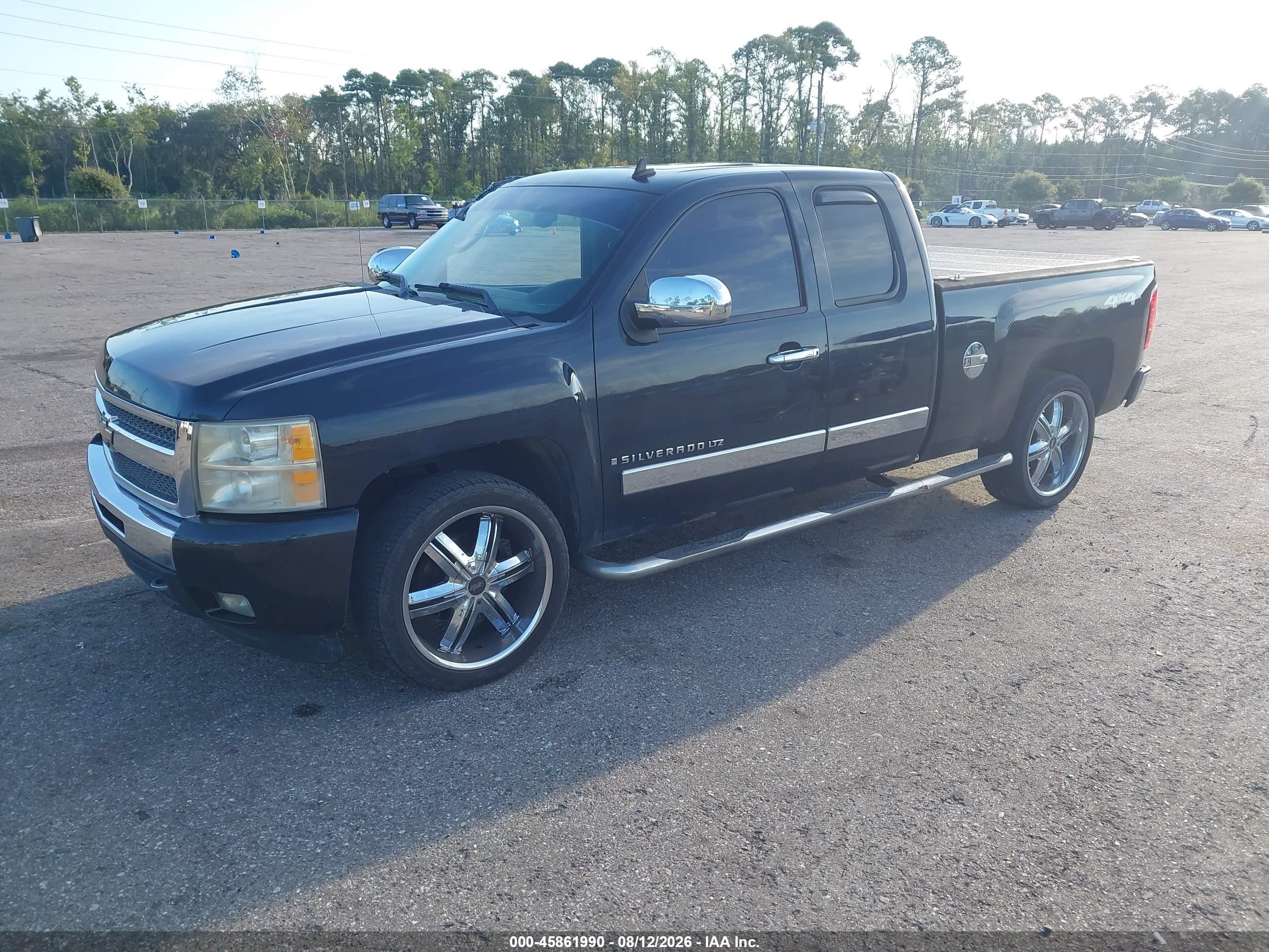 2009 Chevrolet Silverado 1500 Ltz Black vin: 1GCEK39019Z114263