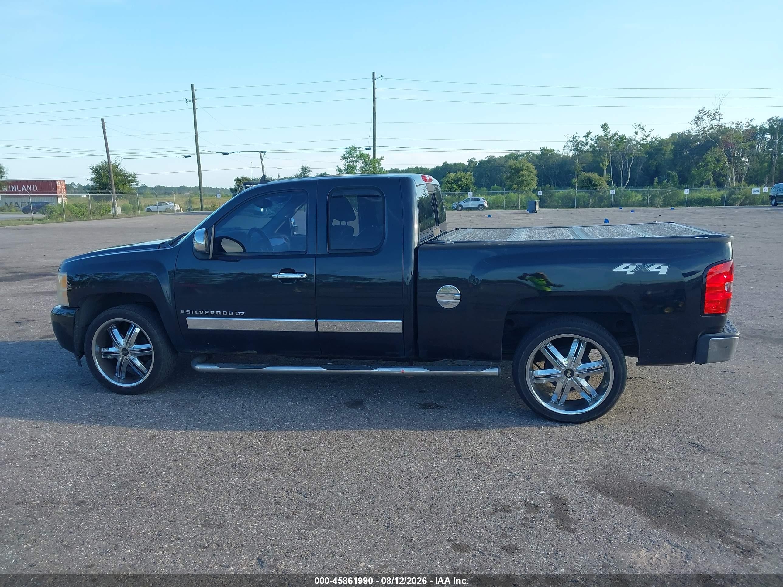 2009 Chevrolet Silverado 1500 Ltz Black vin: 1GCEK39019Z114263