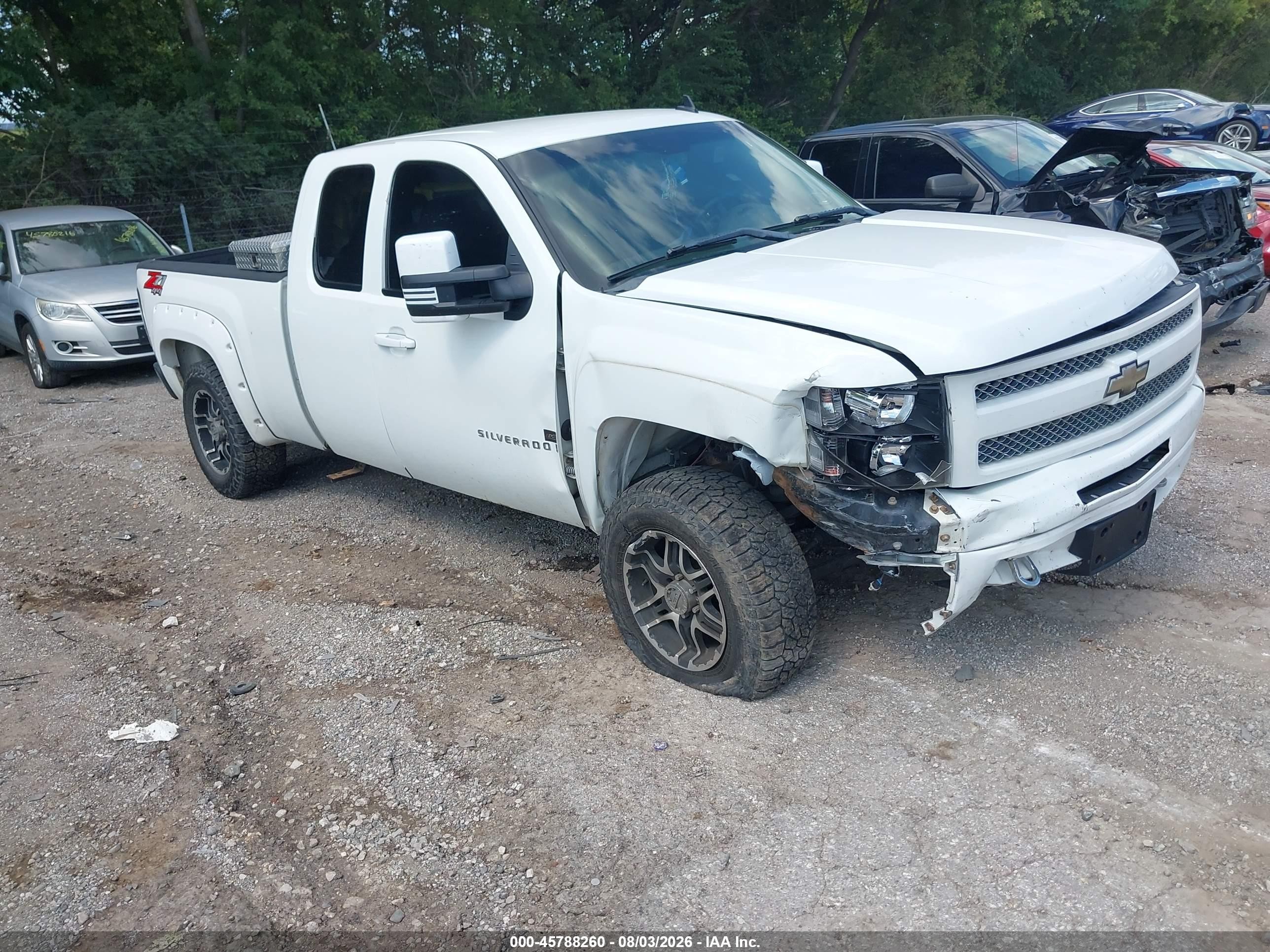2009 Chevrolet Silverado 1500 Ltz White vin: 1GCEK39029Z215134