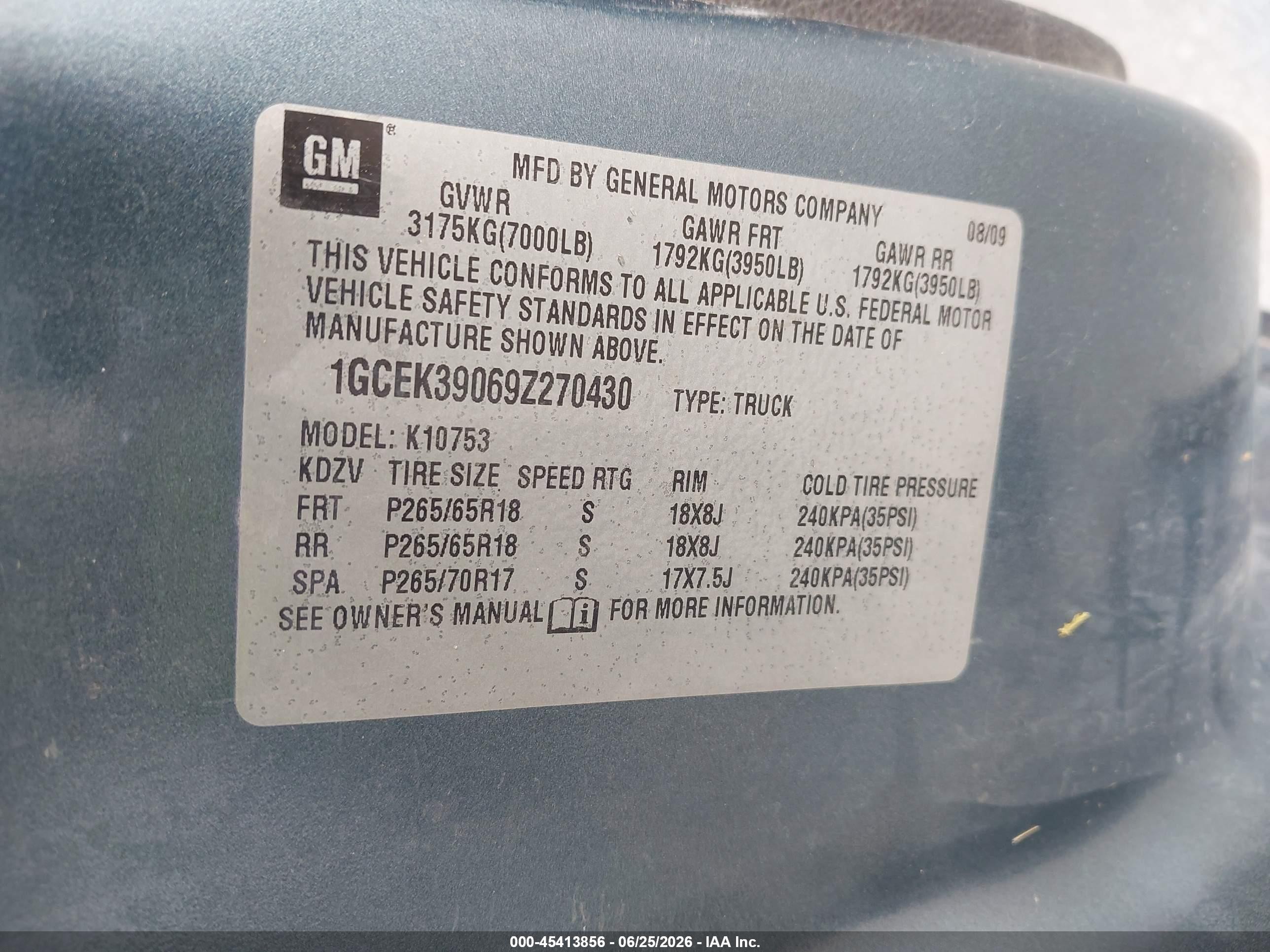 2009 Chevrolet Silverado 1500 Ltz Синий vin: 1GCEK39069Z270430