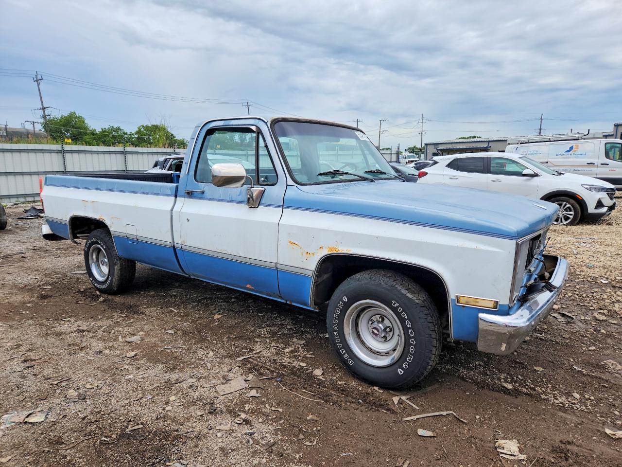 1987 Chevrolet R10 Двухцветный vin: 1GCER14H2HJ106831