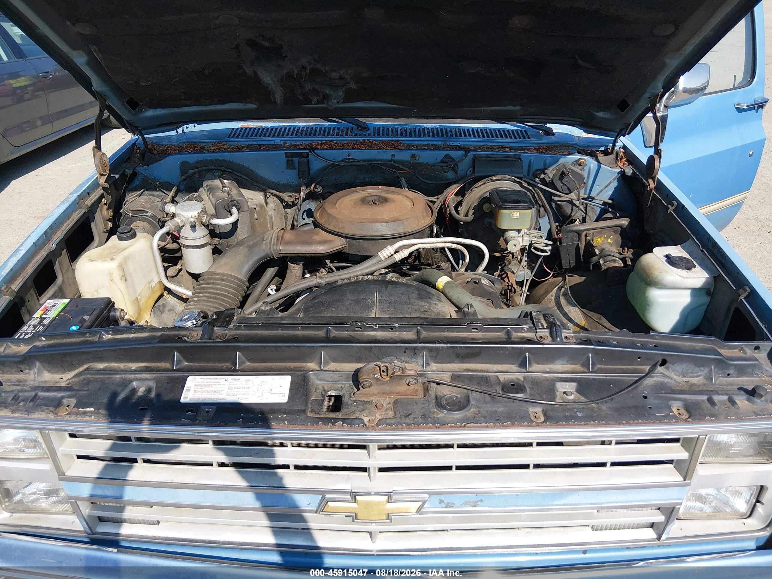 1987 Chevrolet R10   Blue vin: 1GCER14K0HJ138463