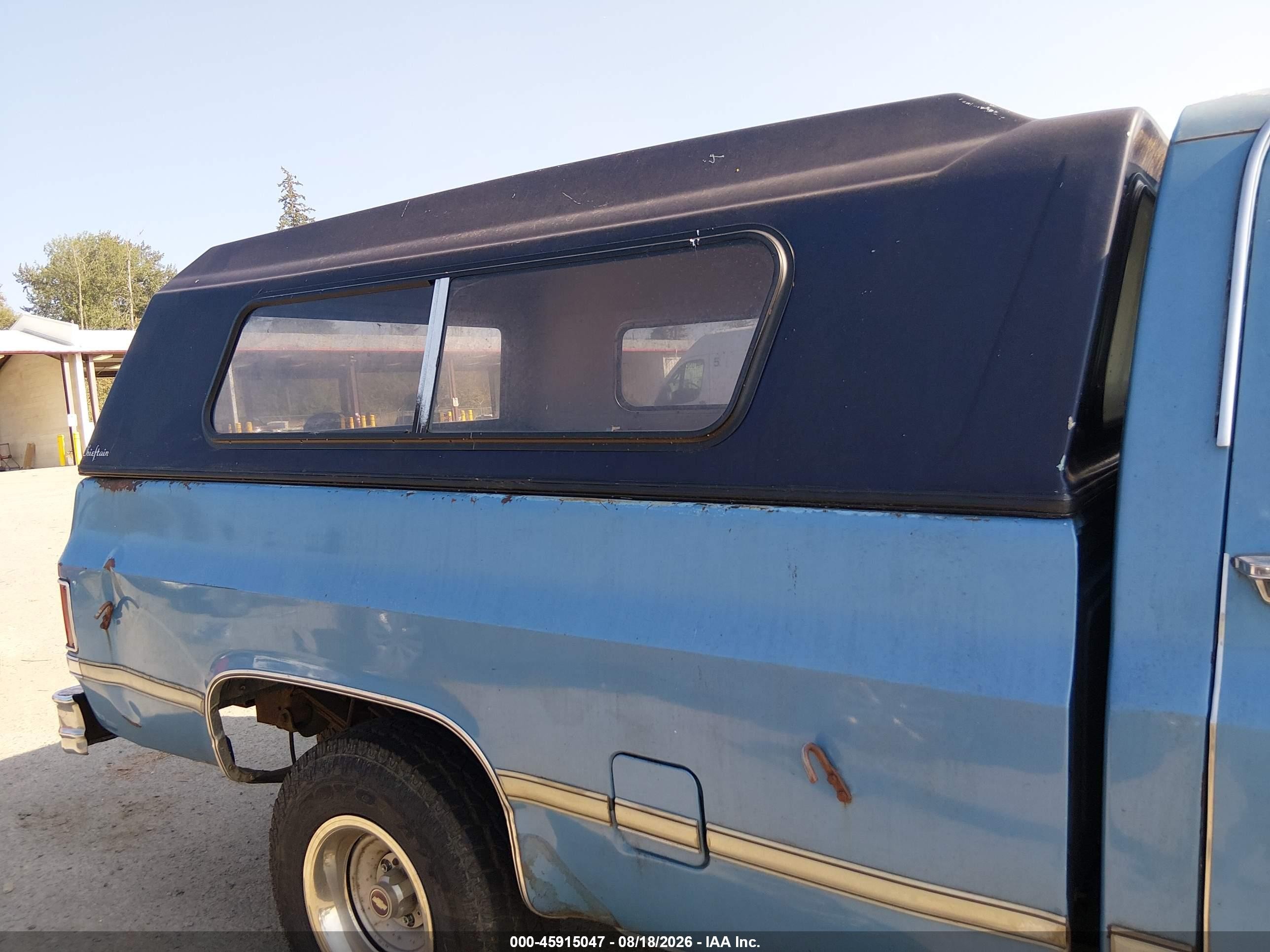 1987 Chevrolet R10   Blue vin: 1GCER14K0HJ138463
