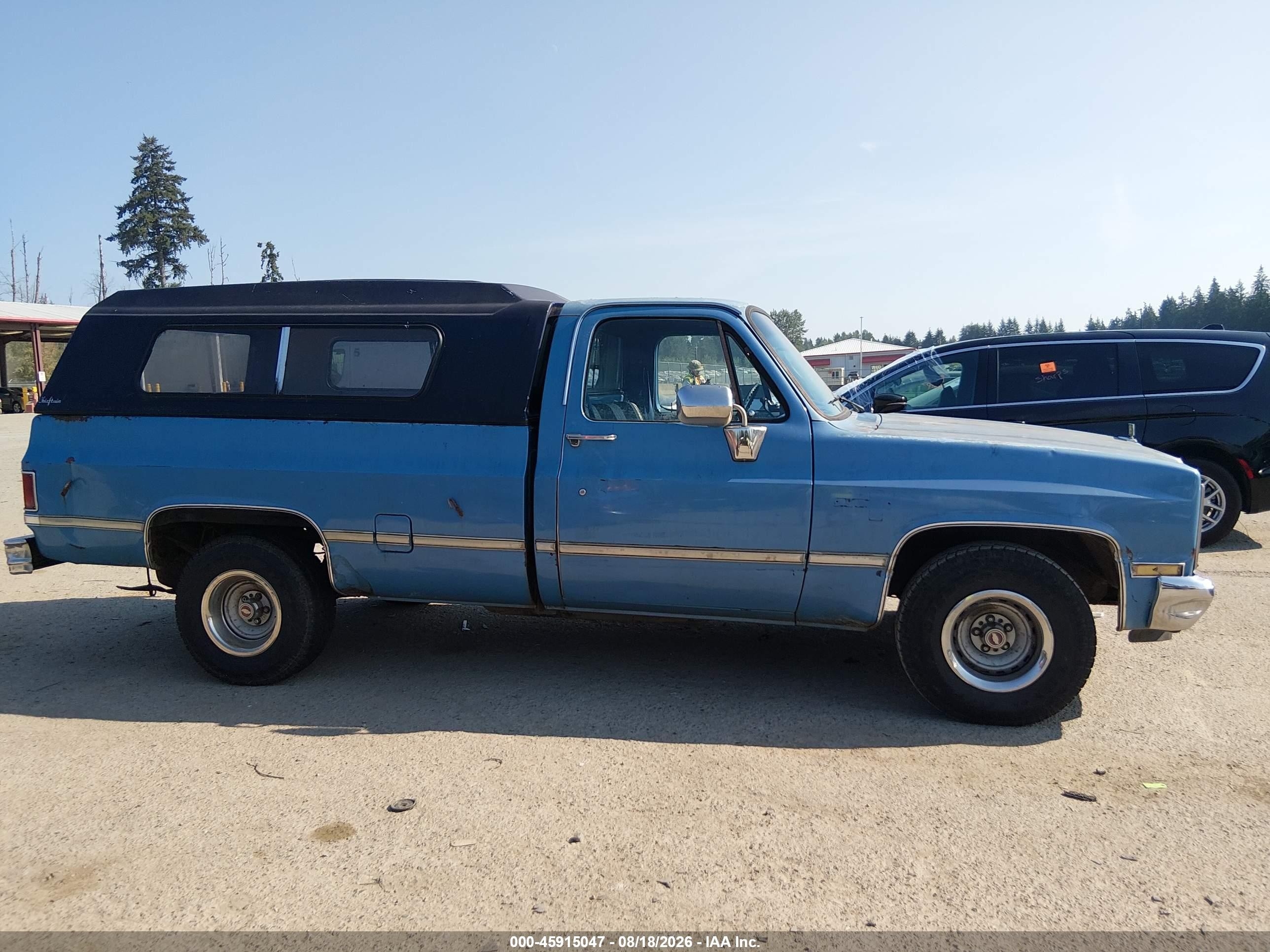 1987 Chevrolet R10   Blue vin: 1GCER14K0HJ138463