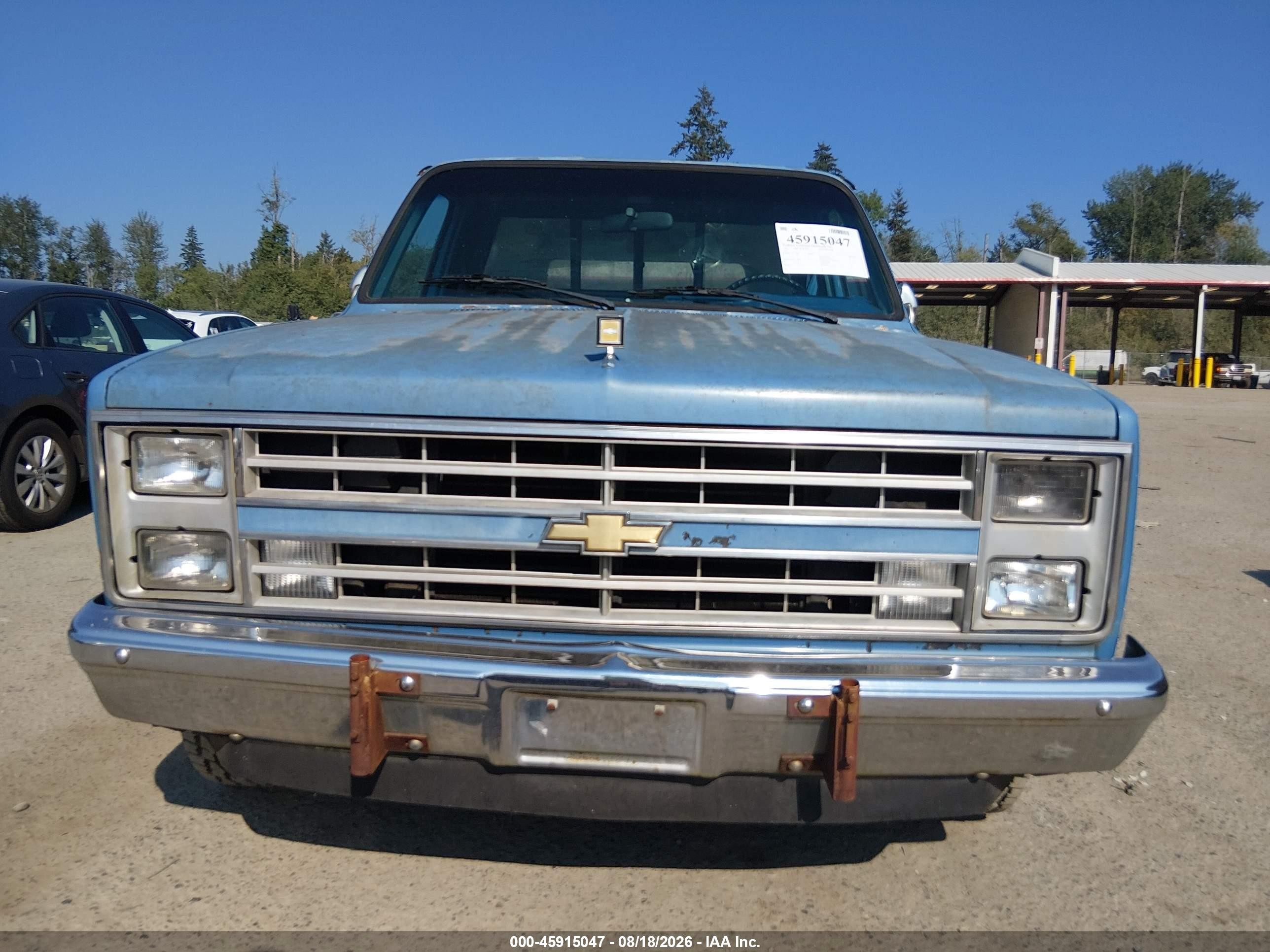 1987 Chevrolet R10   Blue vin: 1GCER14K0HJ138463