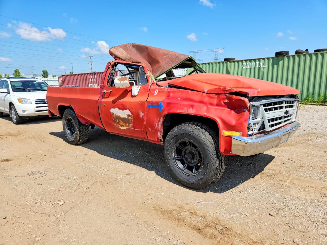 1987 Chevrolet R20 Red vin: 1GCER24Z3HJ133051