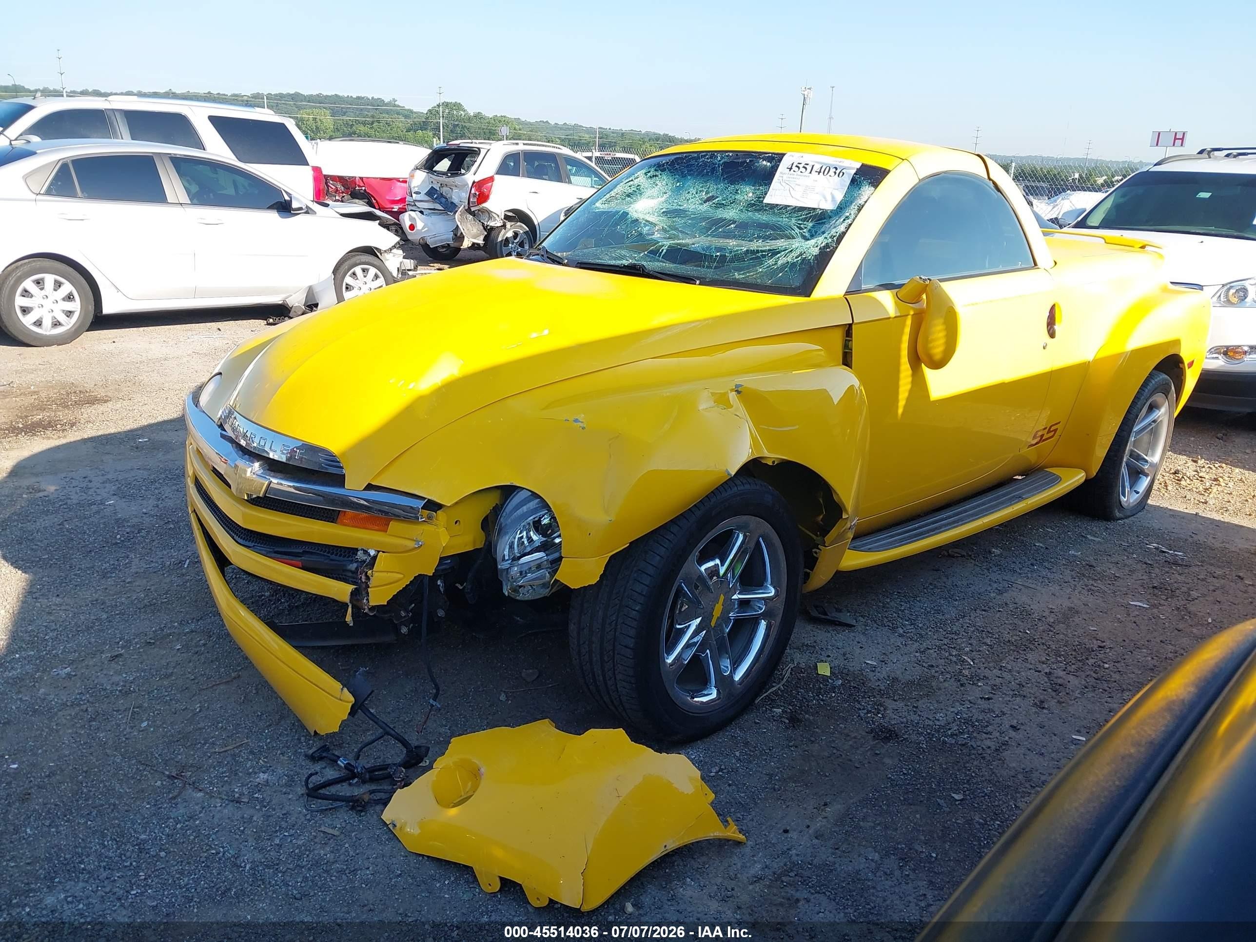 2005 Chevrolet Ssr   Желтый vin: 1GCES14H25B117435