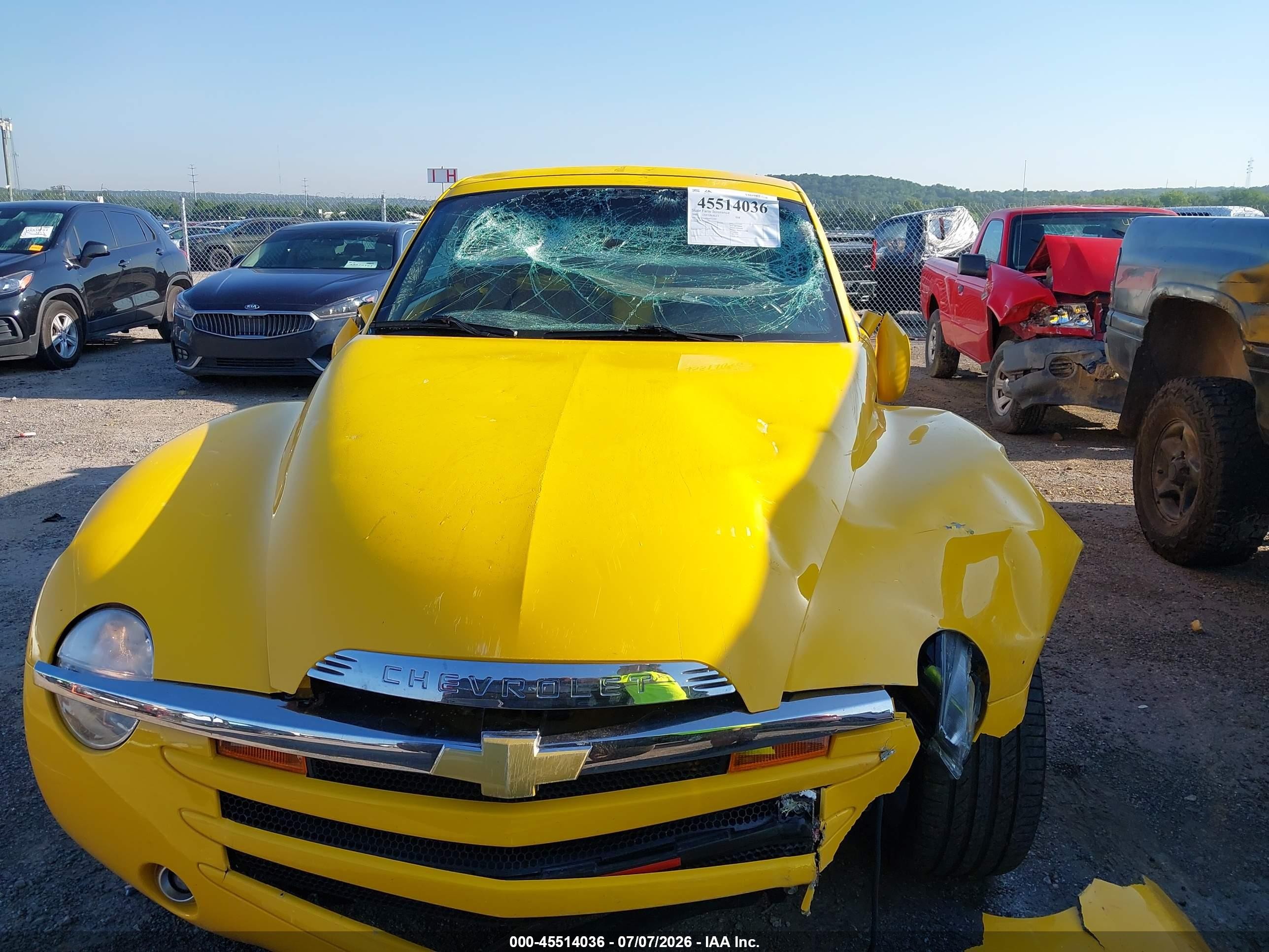 2005 Chevrolet Ssr   Желтый vin: 1GCES14H25B117435
