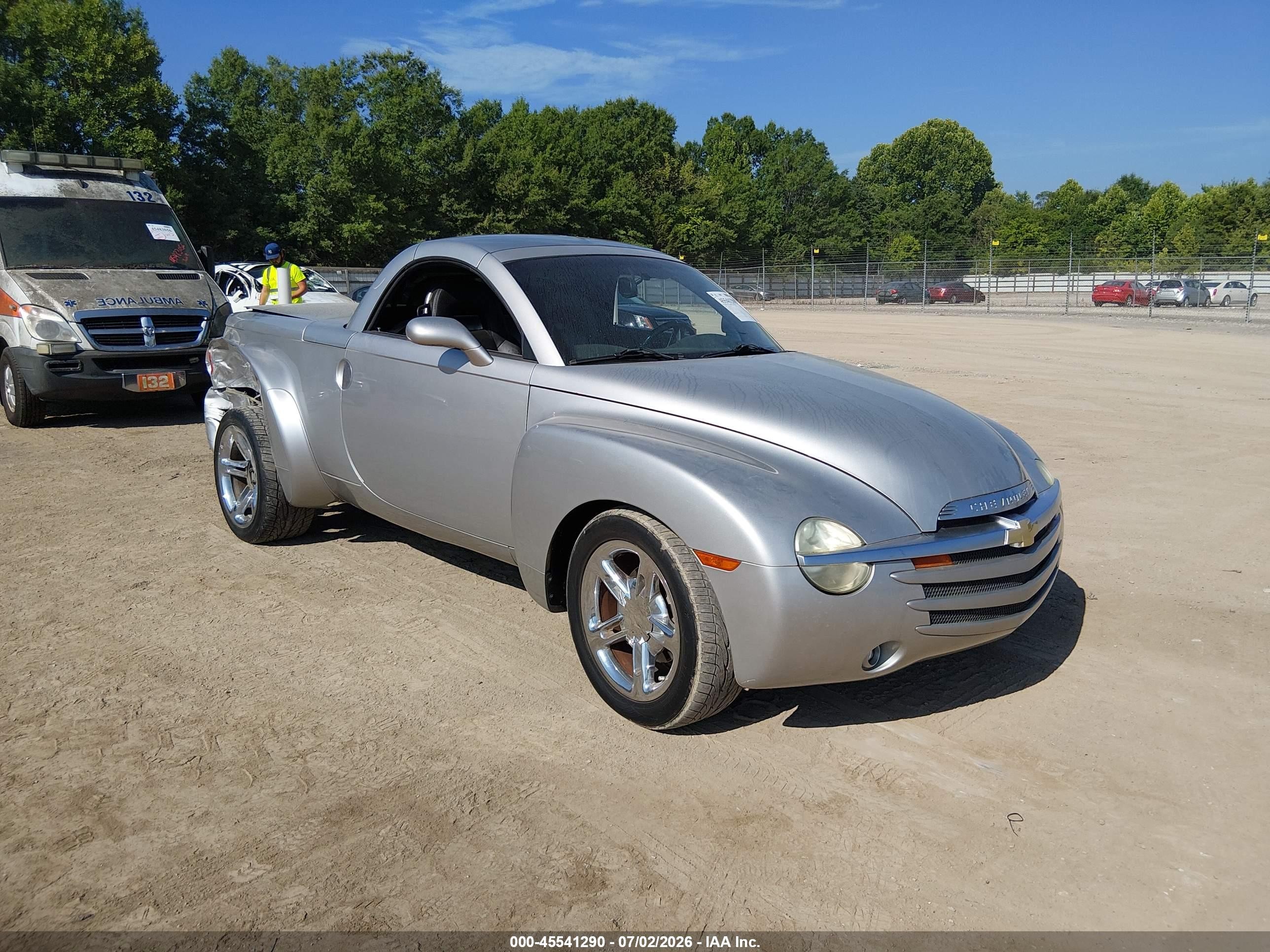 2005 Chevrolet Ssr   Silver vin: 1GCES14H25B117886