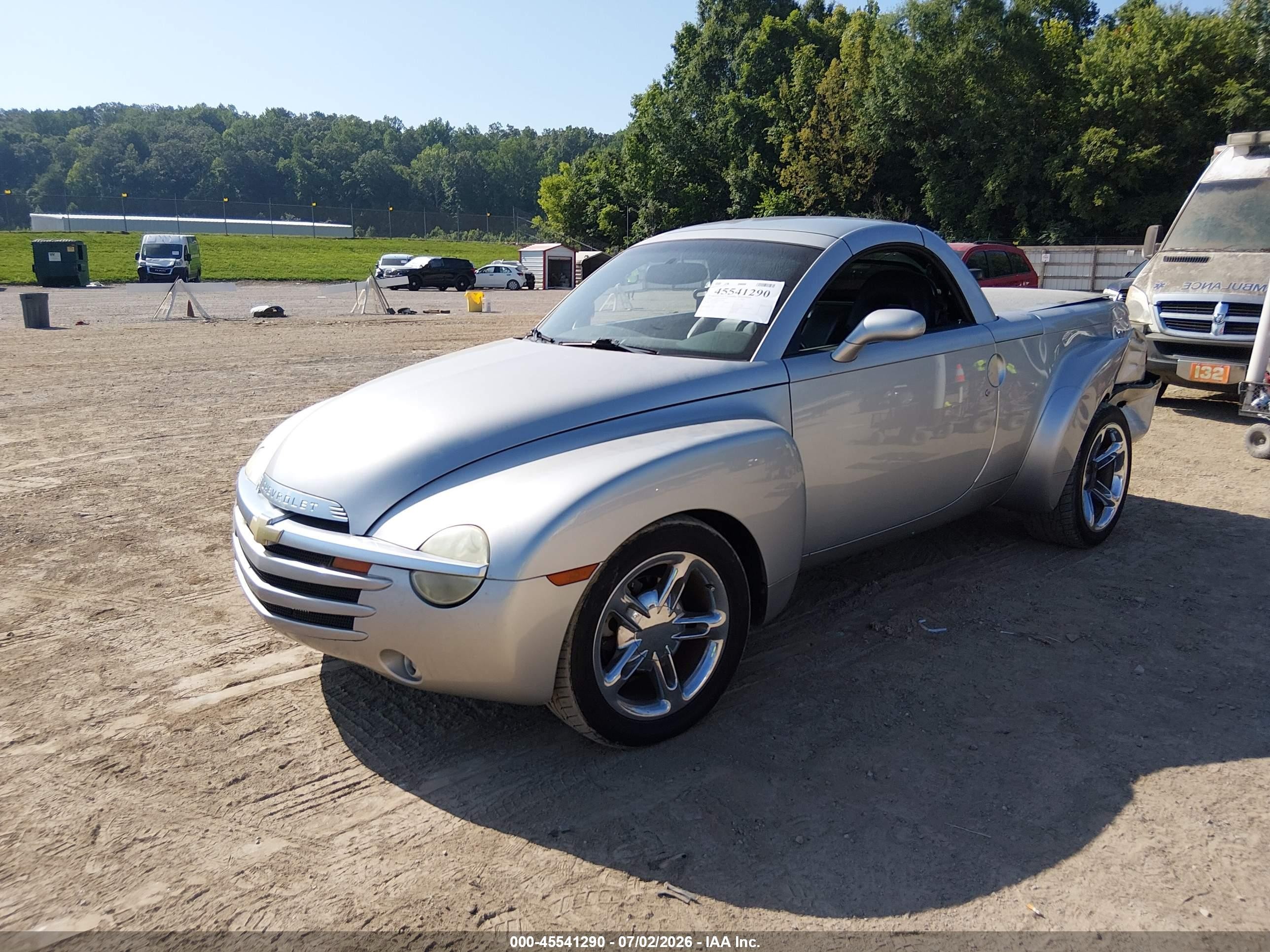 2005 Chevrolet Ssr   Silver vin: 1GCES14H25B117886