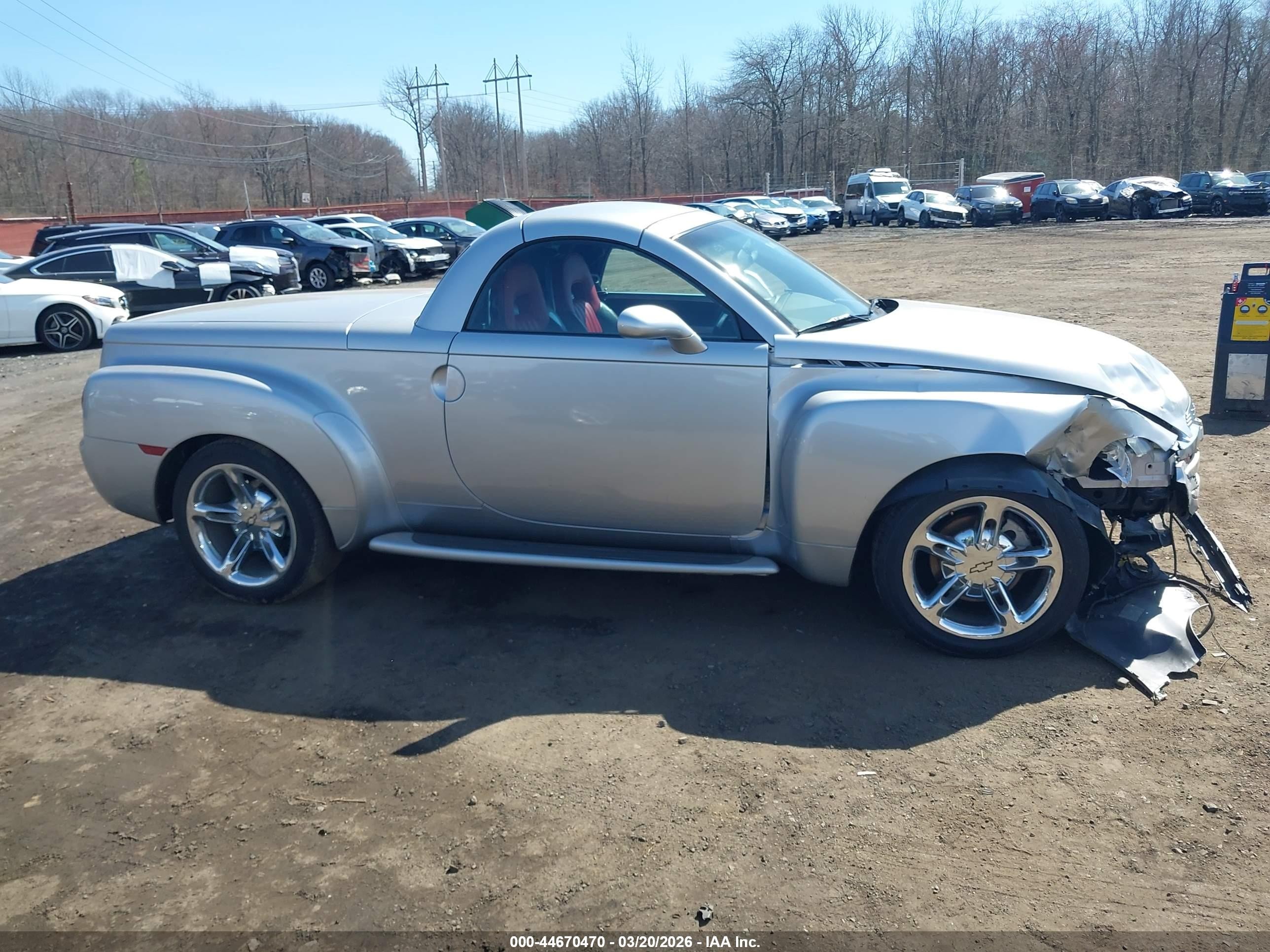 2005 Chevrolet Ssr   Silver vin: 1GCES14H75B117270