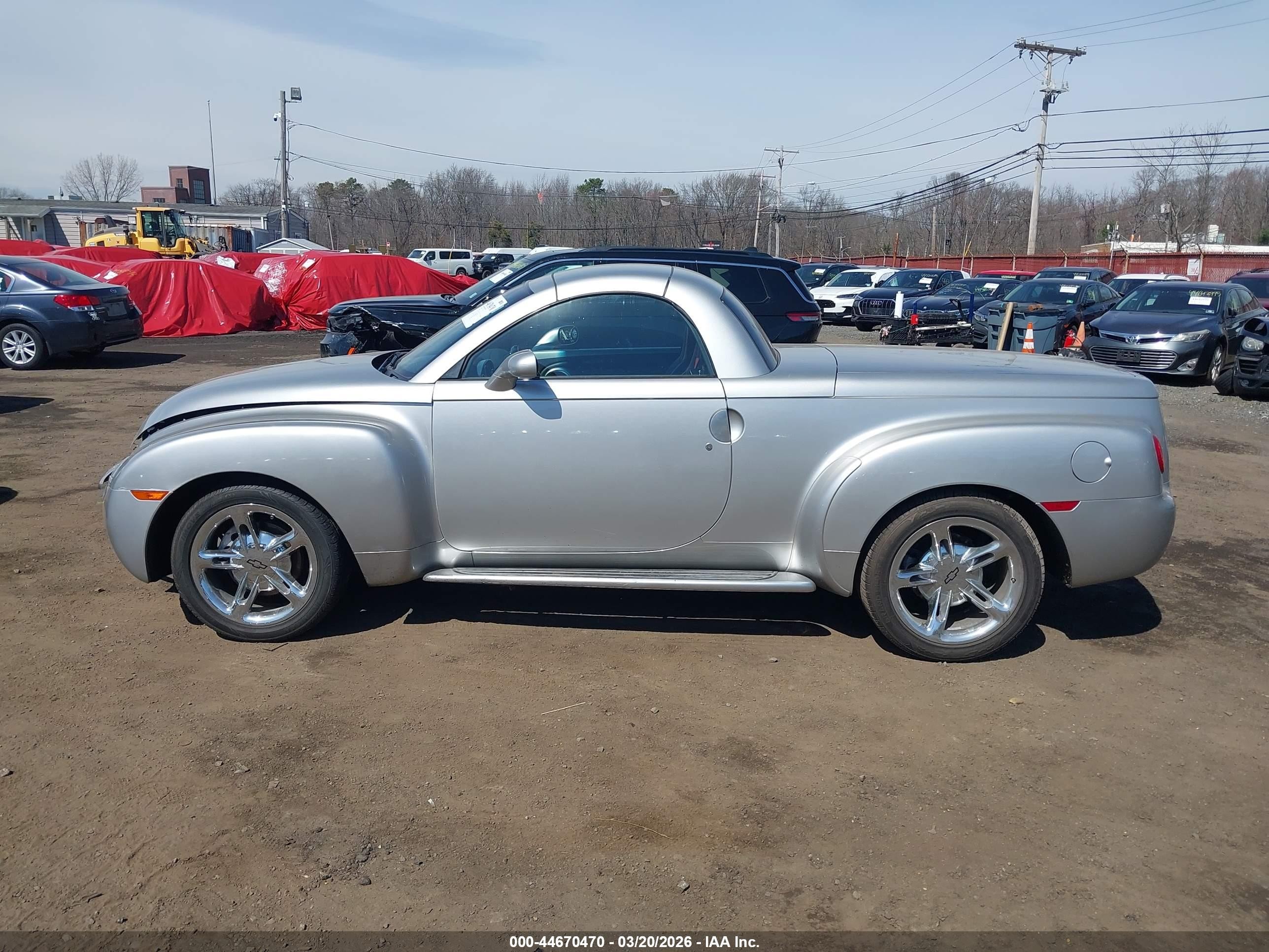 2005 Chevrolet Ssr   Silver vin: 1GCES14H75B117270