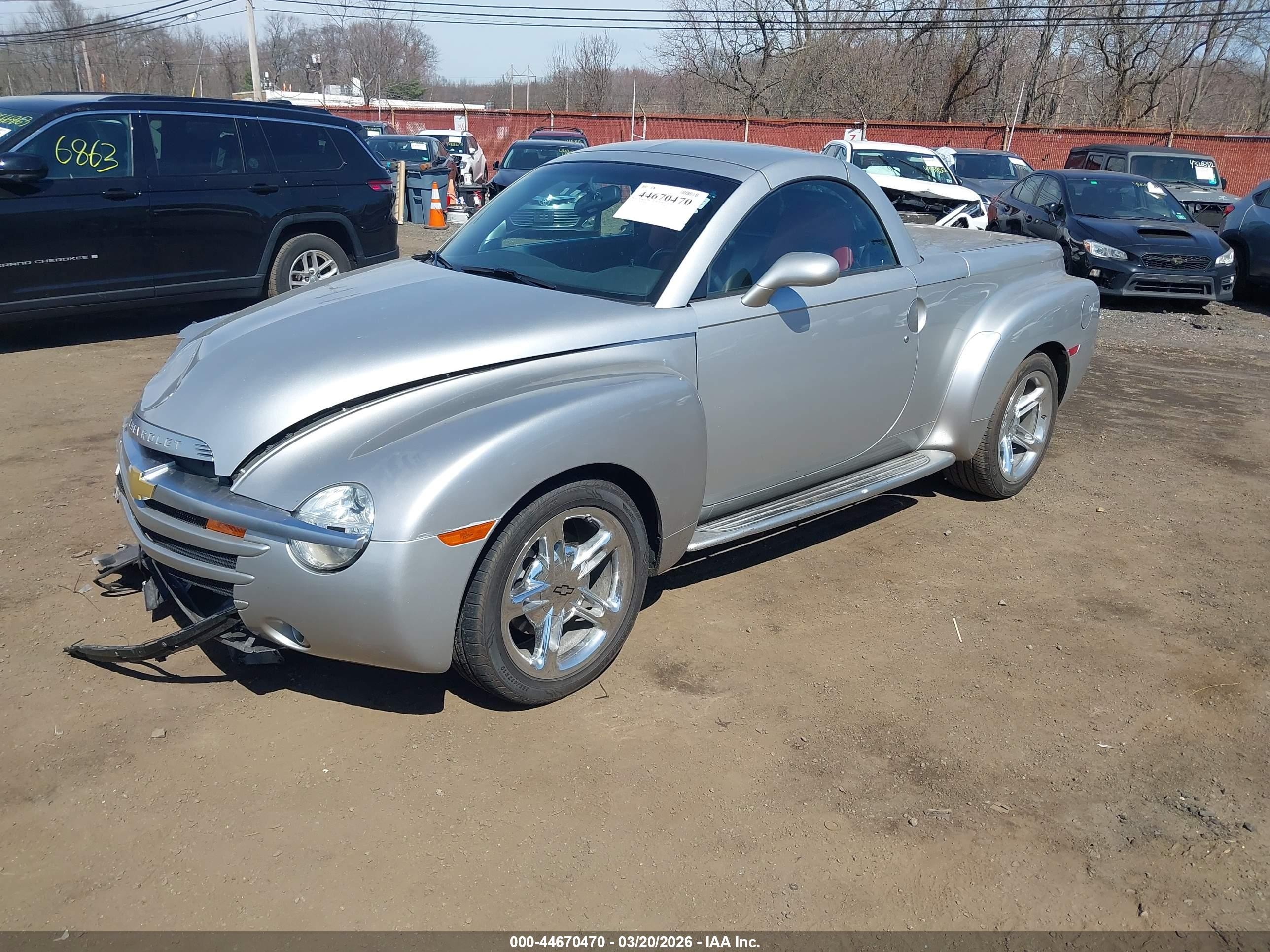 2005 Chevrolet Ssr   Silver vin: 1GCES14H75B117270