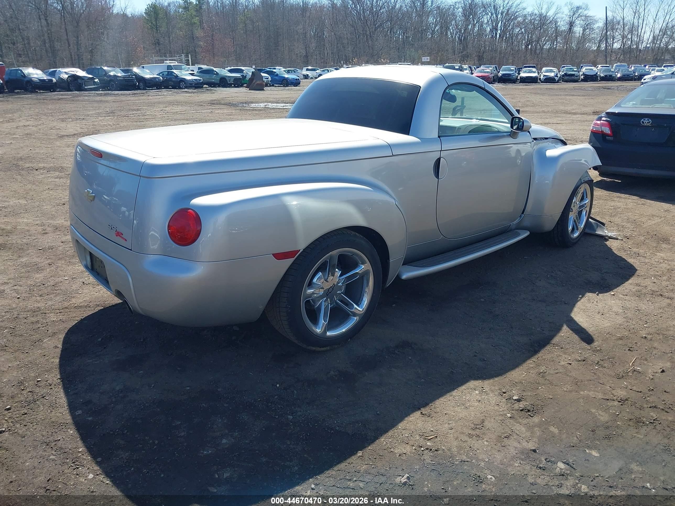 2005 Chevrolet Ssr   Silver vin: 1GCES14H75B117270