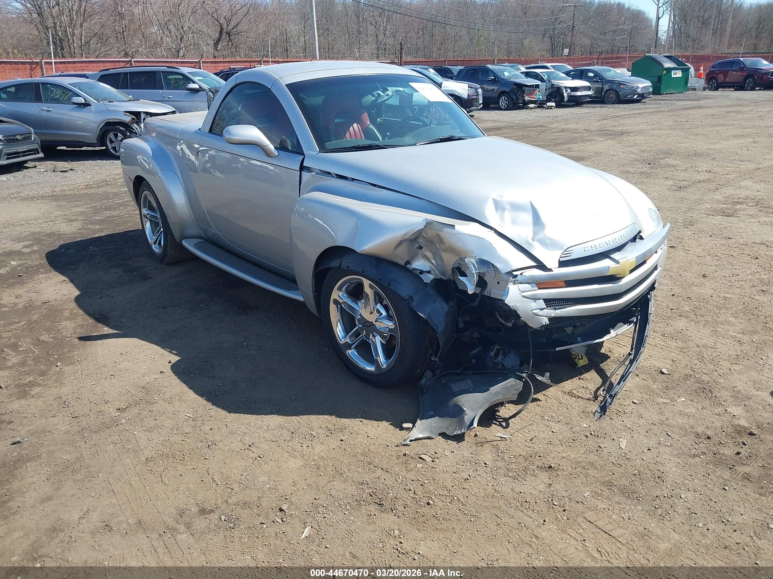 2005 Chevrolet Ssr   Silver vin: 1GCES14H75B117270