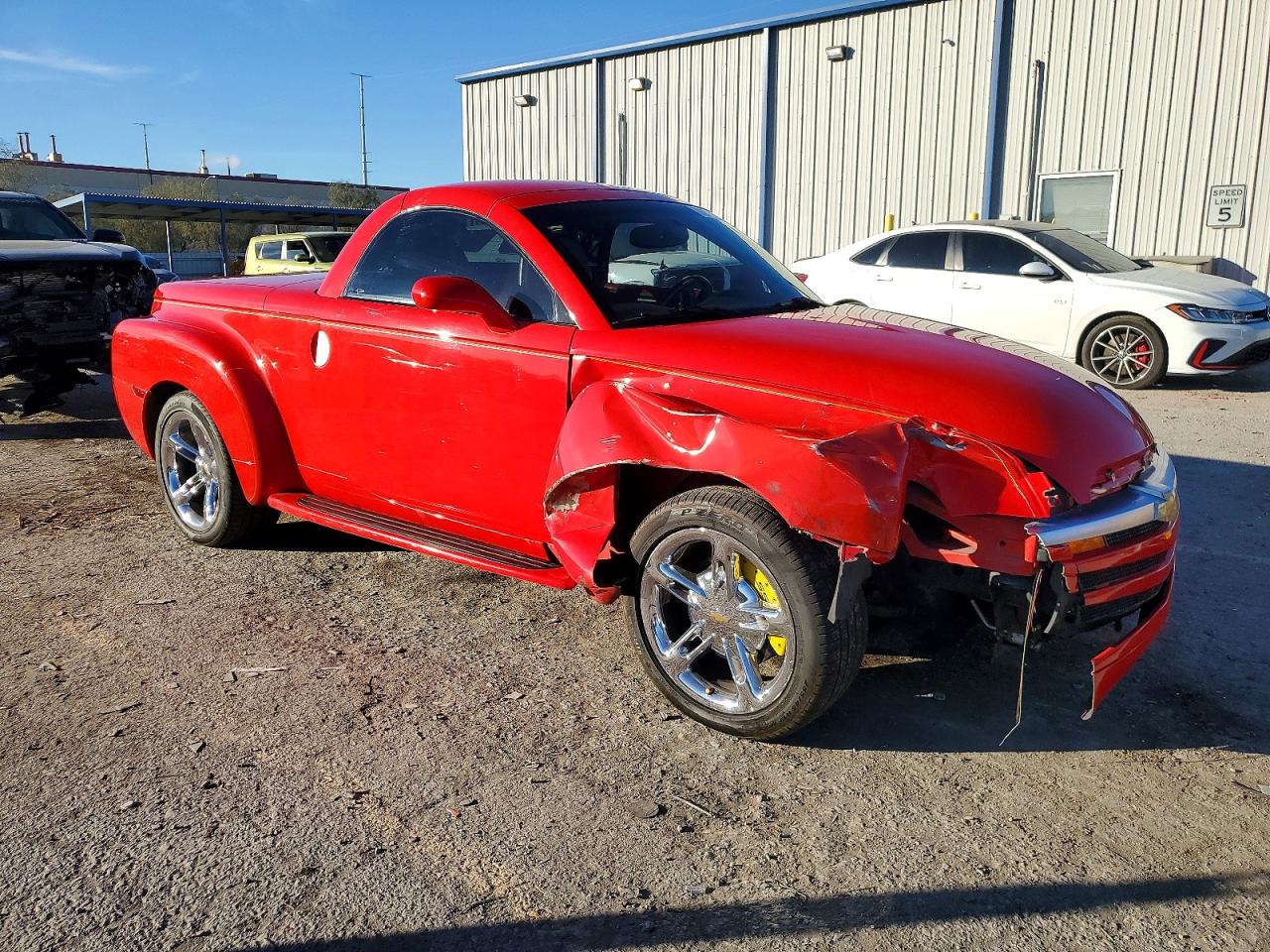 2005 Chevrolet Ssr Red vin: 1GCES14H85B116869
