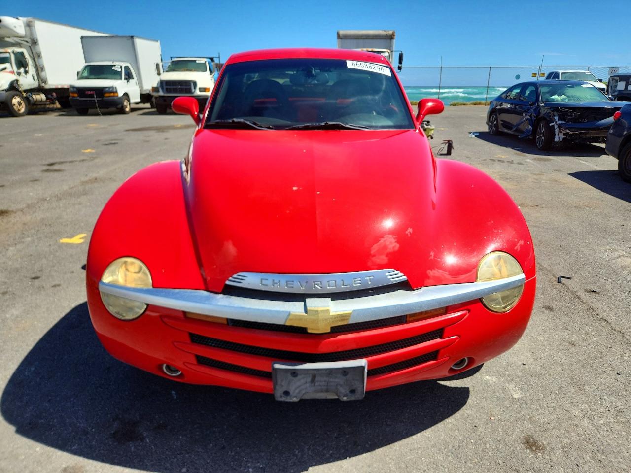 2003 Chevrolet Ssr Red vin: 1GCES14P33B102639