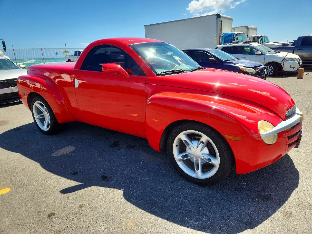 2003 Chevrolet Ssr Red vin: 1GCES14P33B102639
