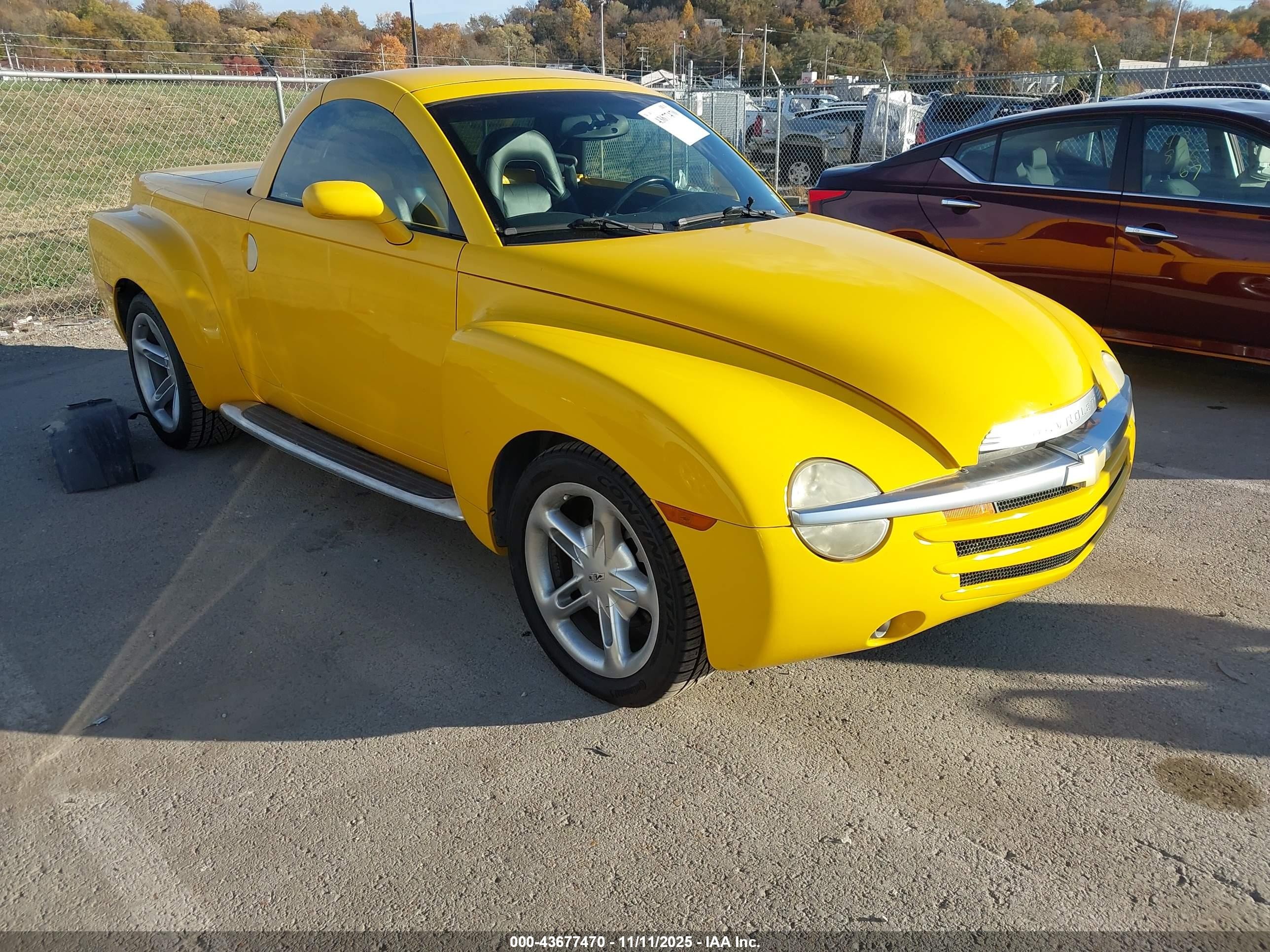 2003 Chevrolet Ssr Ls Желтый vin: 1GCES14P63B101596