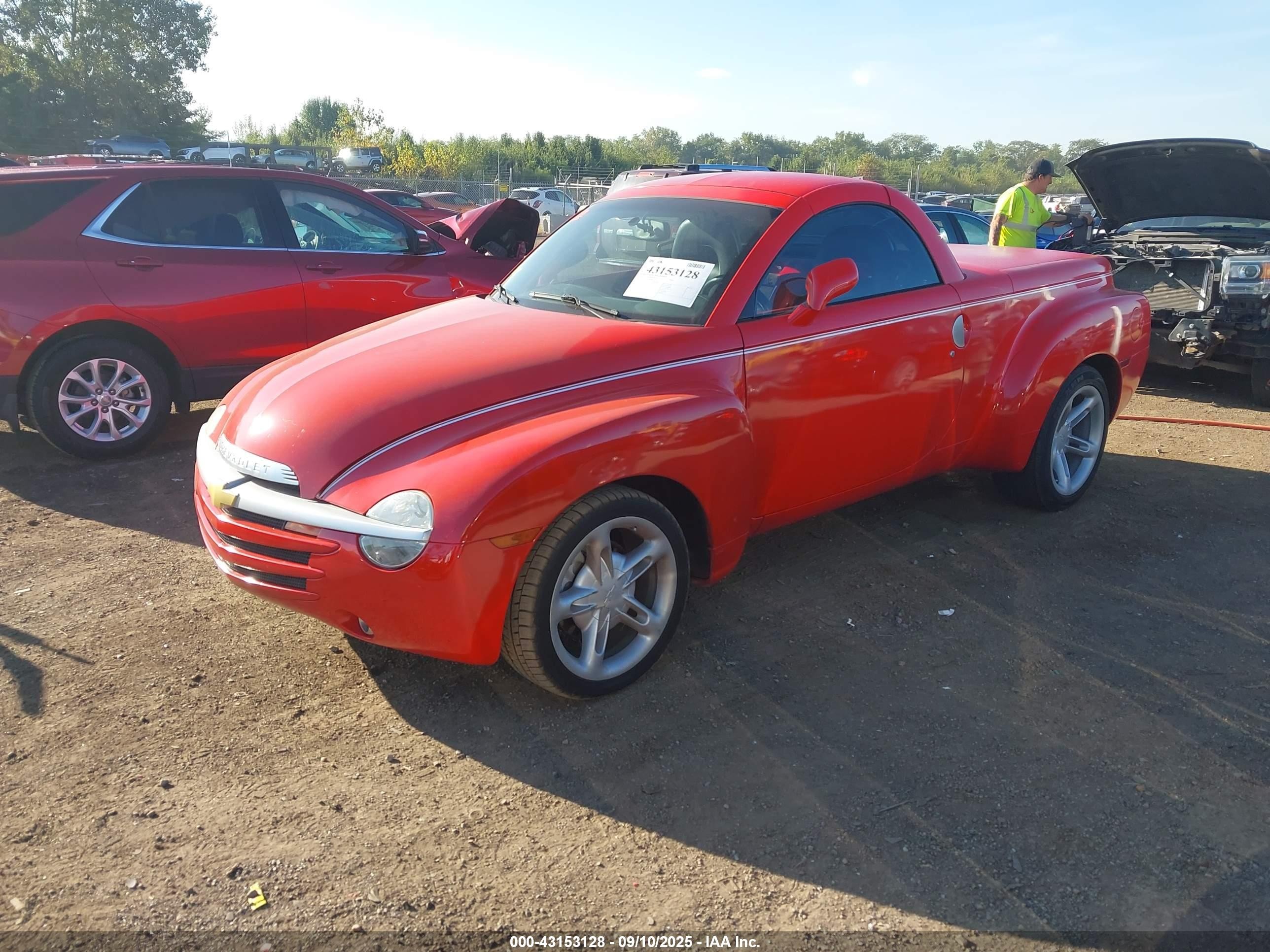 2003 Chevrolet Ssr Ls Красный vin: 1GCES14PX3B100113