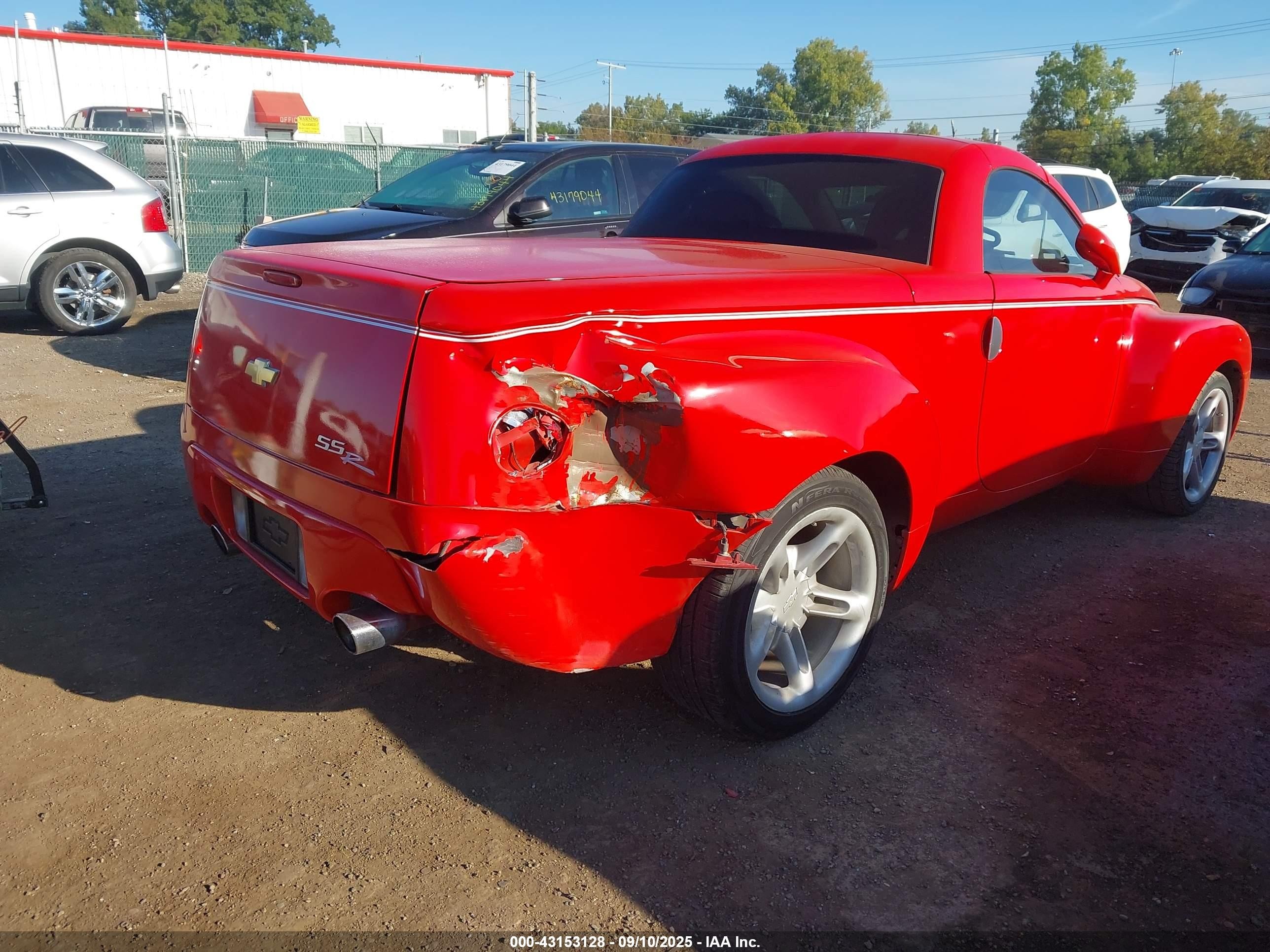 2003 Chevrolet Ssr Ls Красный vin: 1GCES14PX3B100113