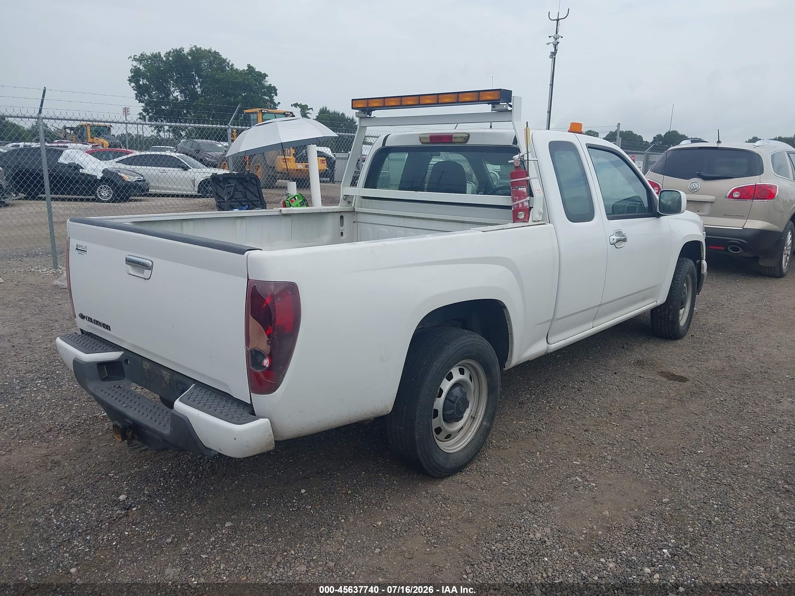 2010 Chevrolet Colorado Work Truck White vin: 1GCESBD91A8116251