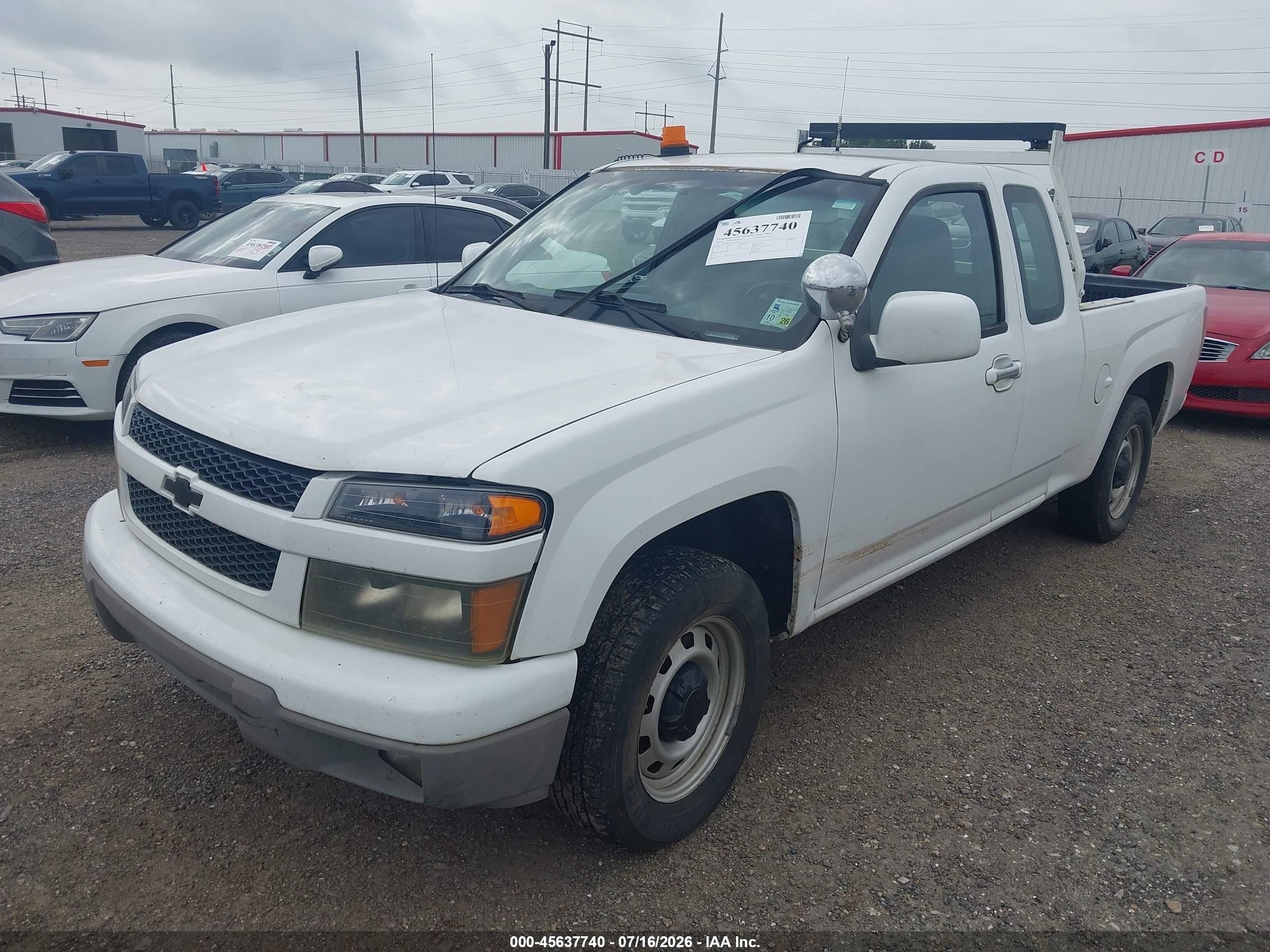 2010 Chevrolet Colorado Work Truck White vin: 1GCESBD91A8116251