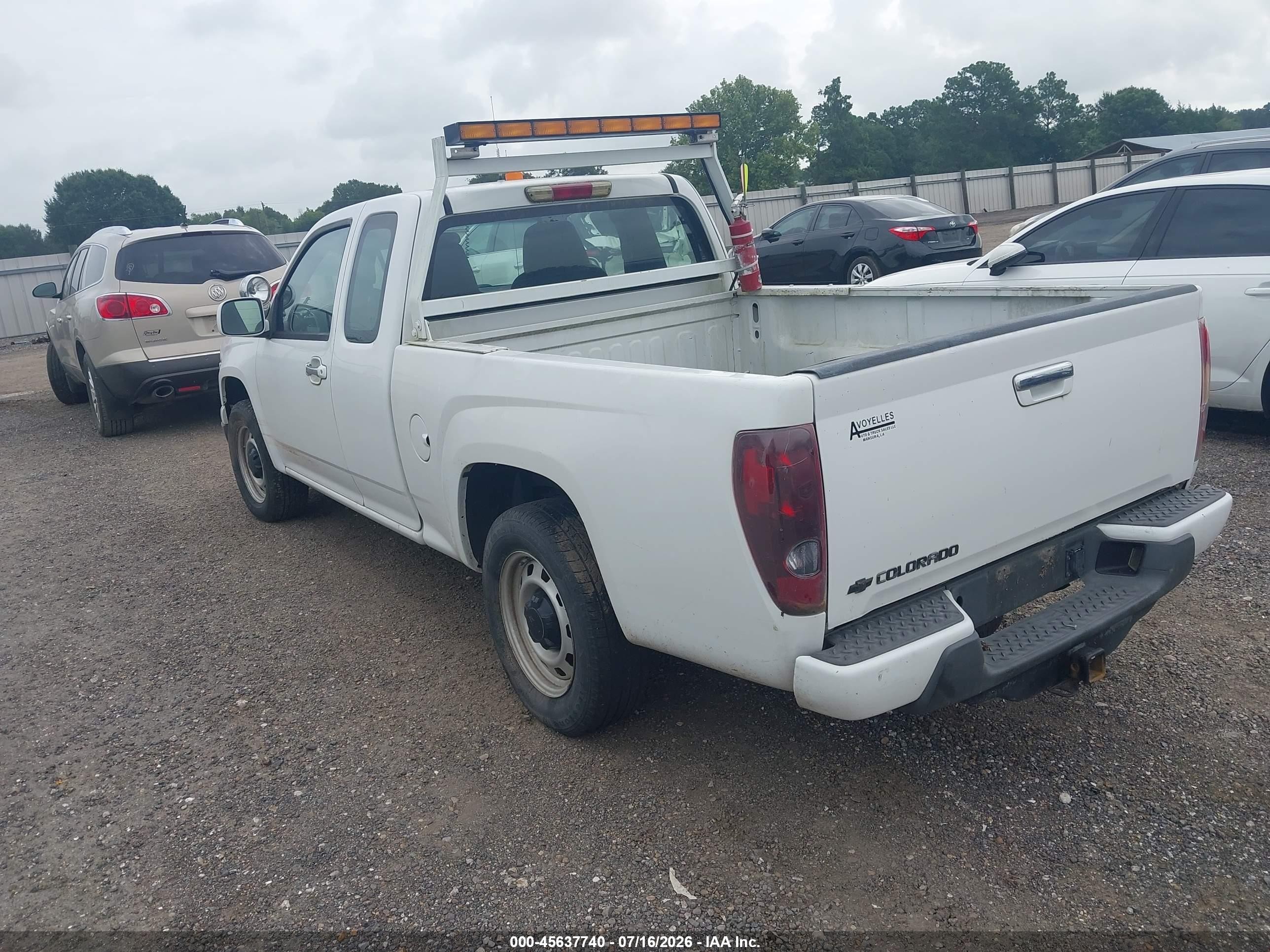 2010 Chevrolet Colorado Work Truck White vin: 1GCESBD91A8116251