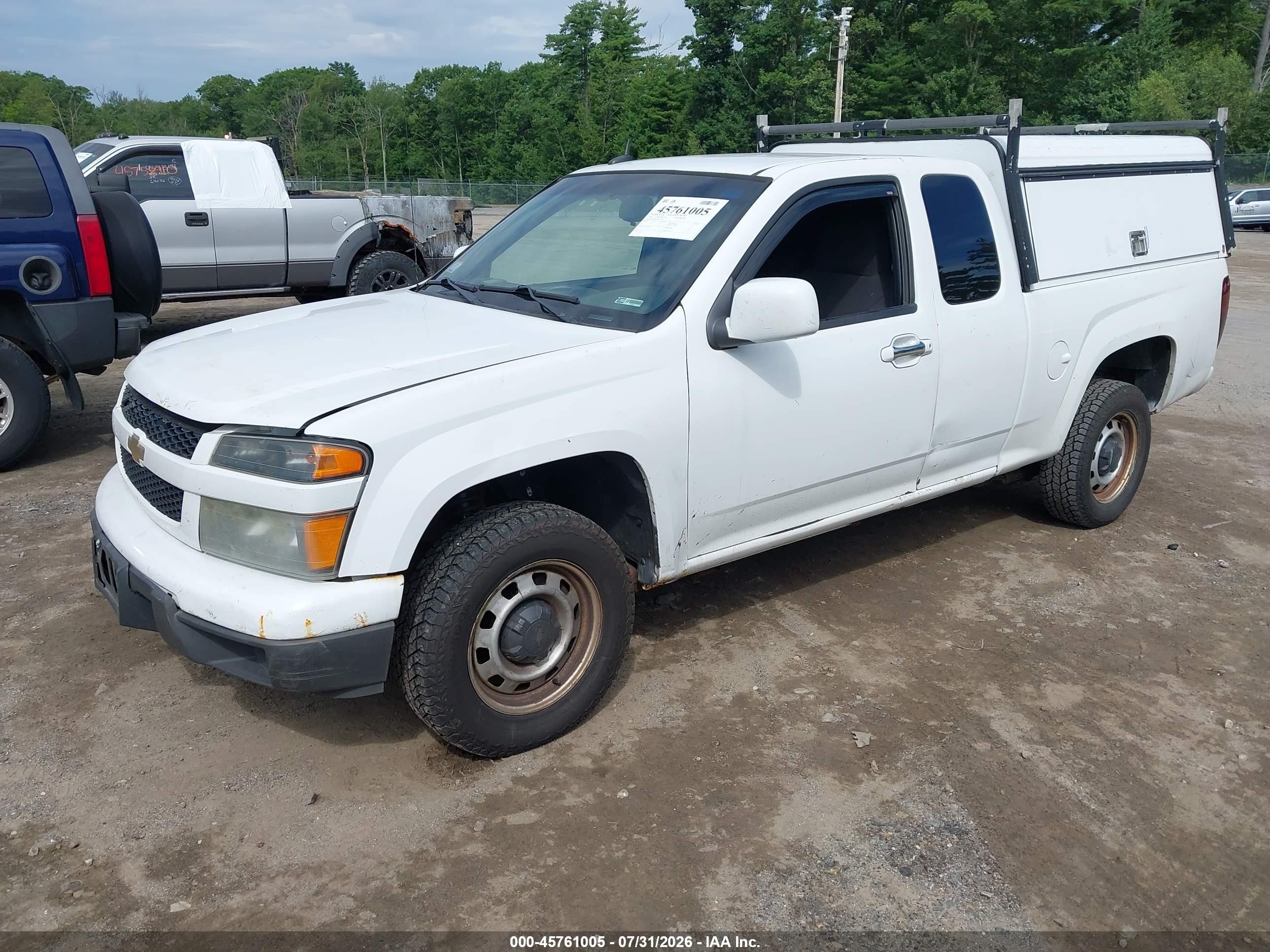 2010 Chevrolet Colorado Work Truck White vin: 1GCESBD99A8145240