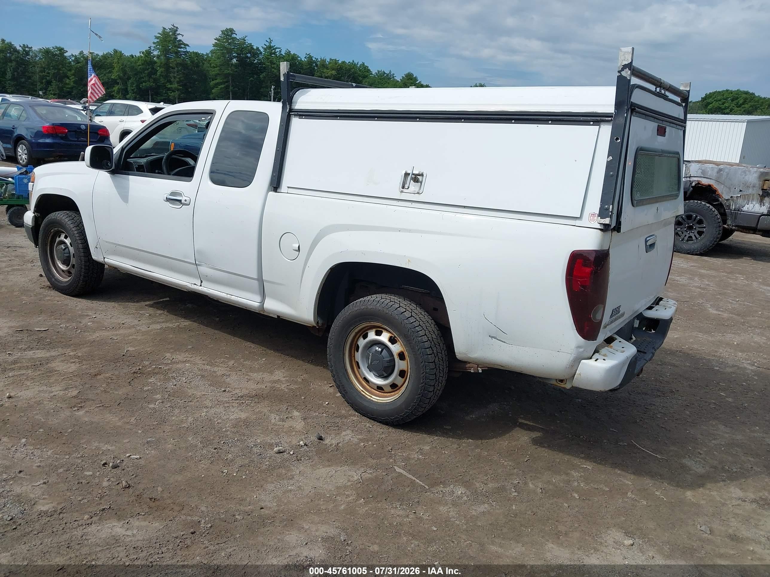 2010 Chevrolet Colorado Work Truck White vin: 1GCESBD99A8145240
