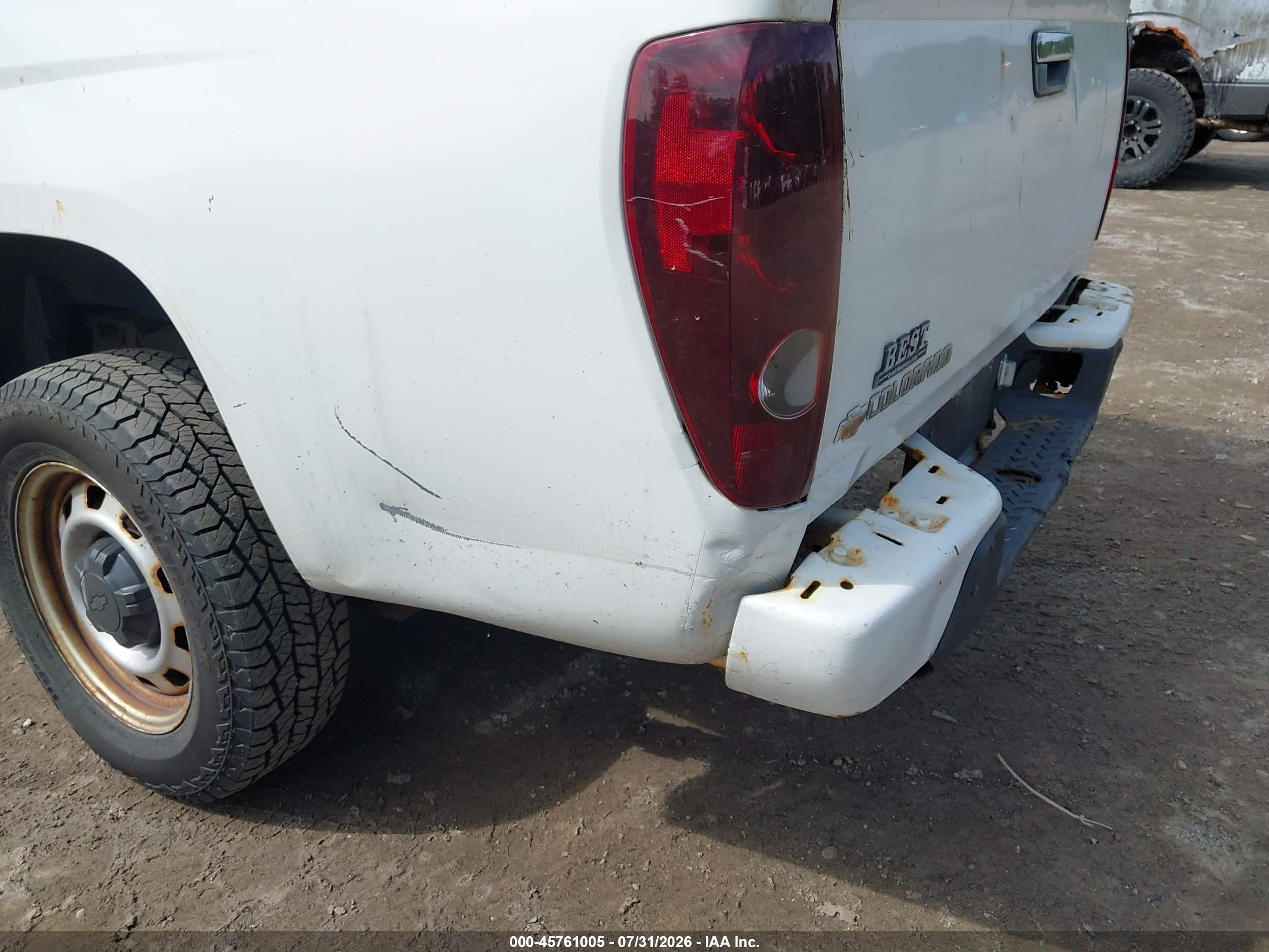 2010 Chevrolet Colorado Work Truck White vin: 1GCESBD99A8145240