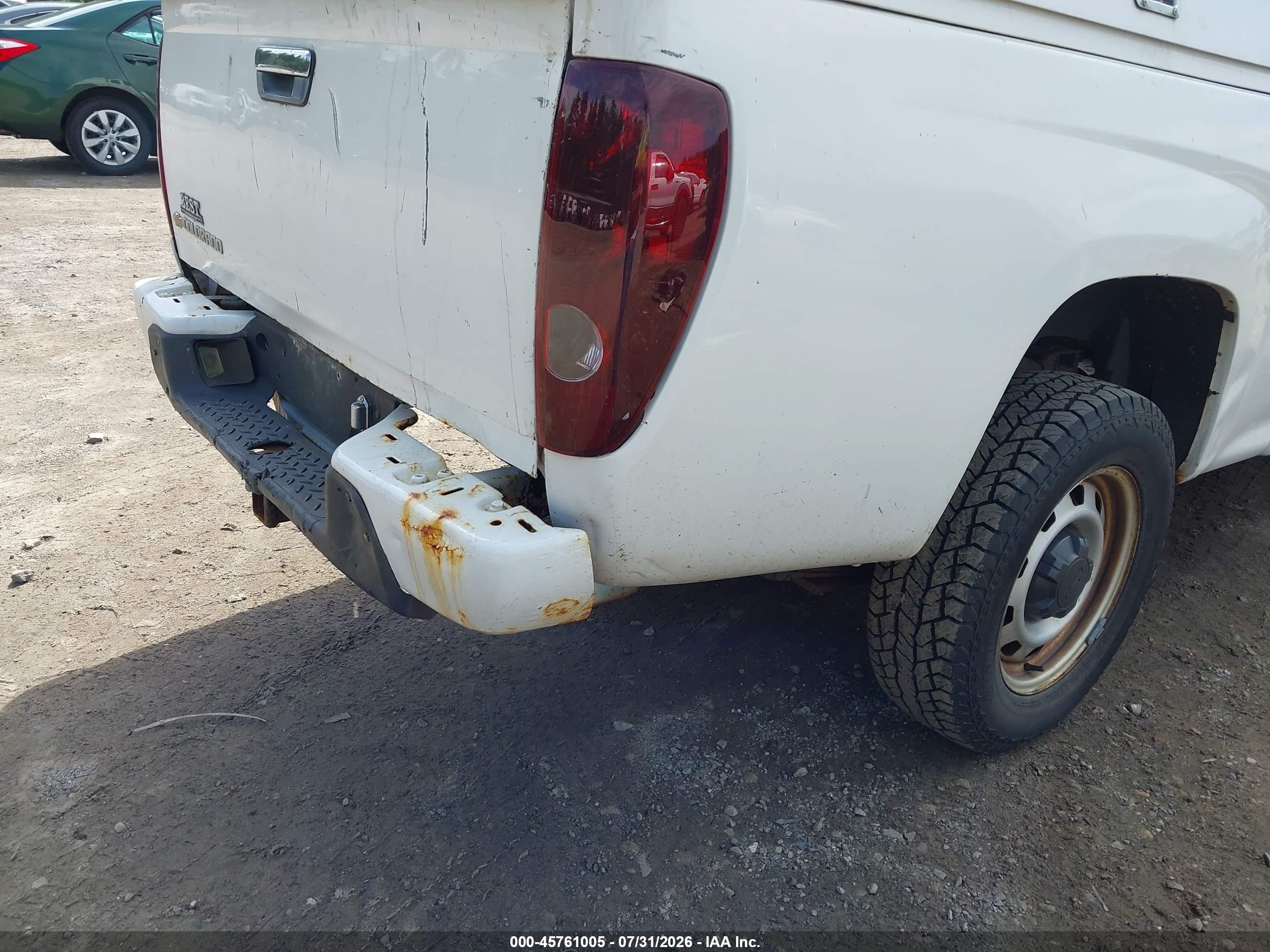 2010 Chevrolet Colorado Work Truck White vin: 1GCESBD99A8145240