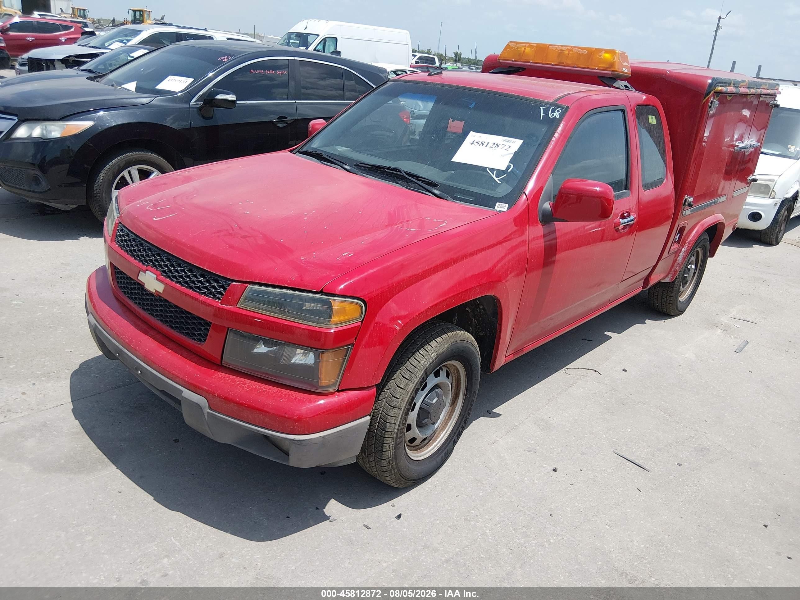 2010 Chevrolet Colorado Work Truck Красный vin: 1GCESBDE5A8118405