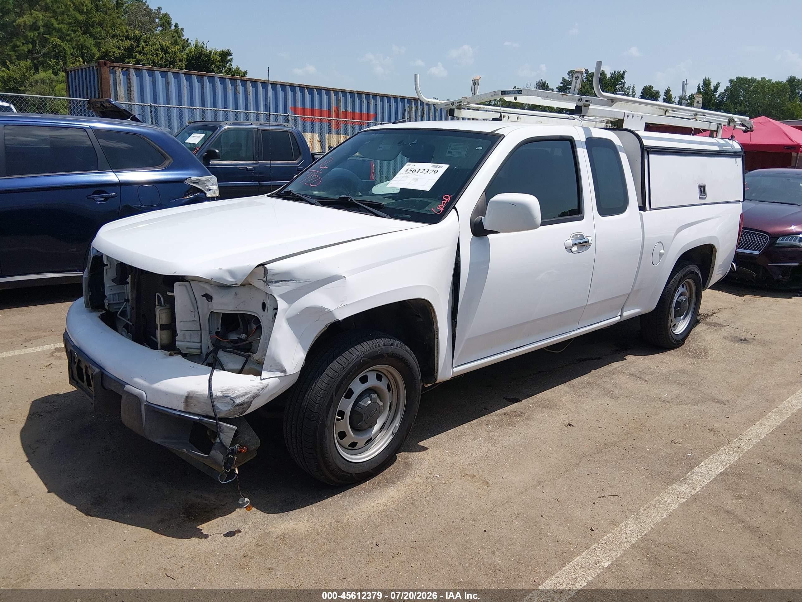 2012 Chevrolet Colorado Work Truck White vin: 1GCESBF92C8151462
