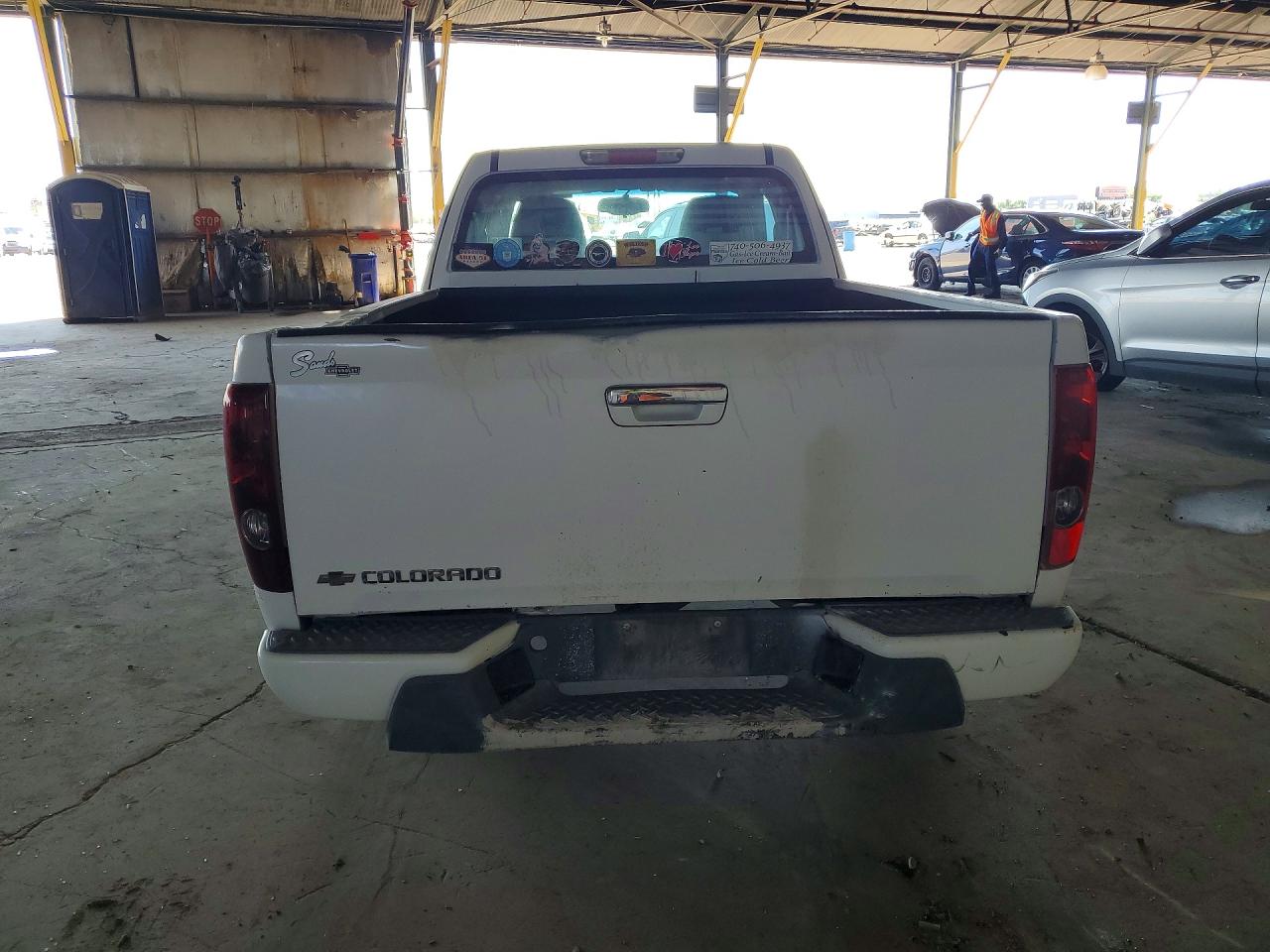 2012 Chevrolet Colorado White vin: 1GCESBF95C8103485