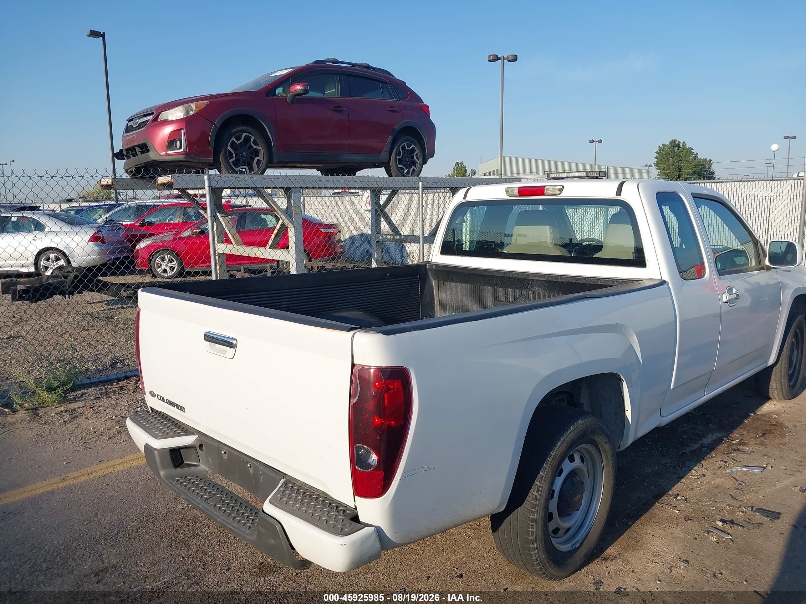 2012 Chevrolet Colorado Work Truck White vin: 1GCESBFE0C8159279