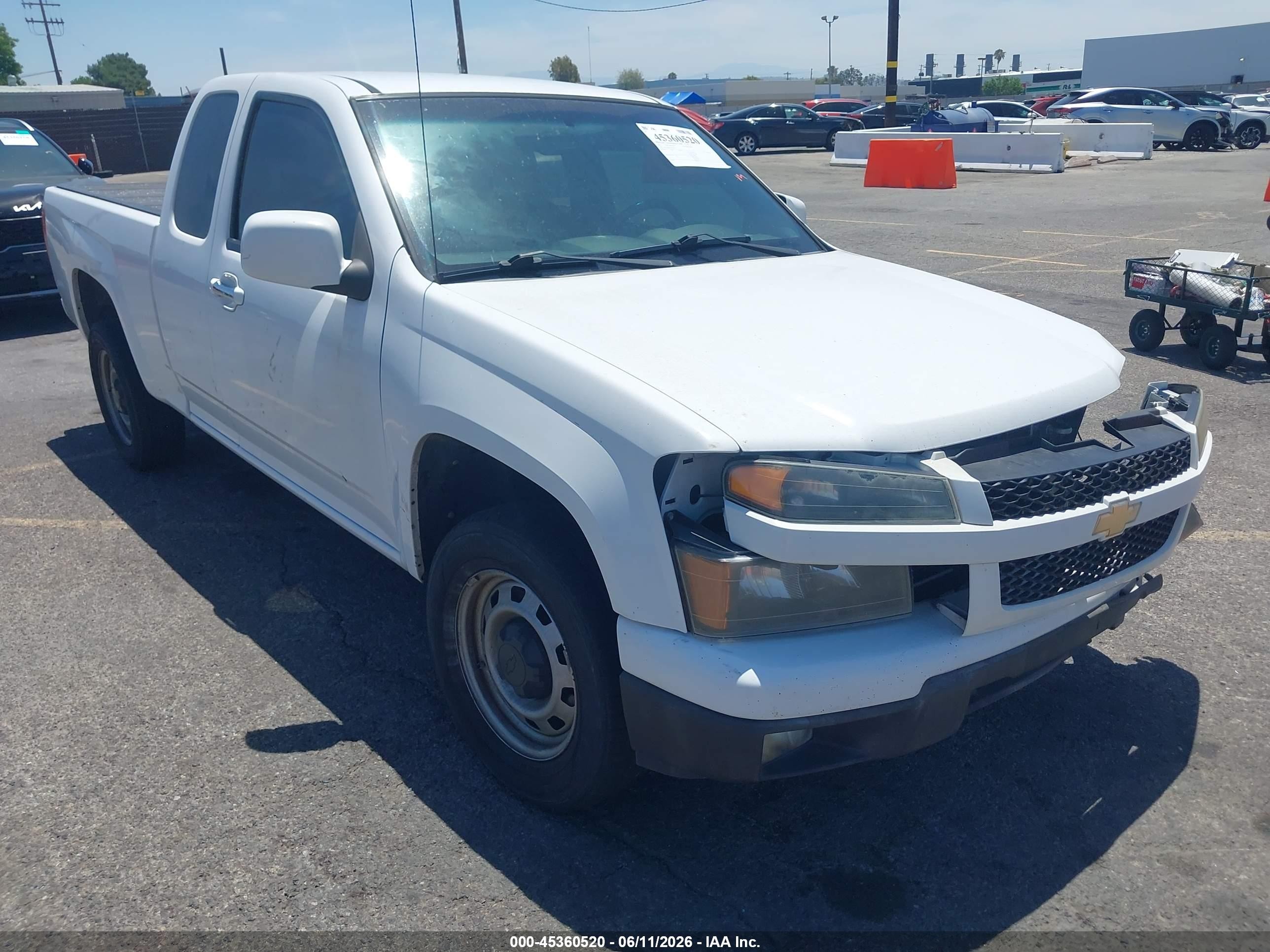 2012 Chevrolet Colorado Work Truck White vin: 1GCESBFE1C8170534